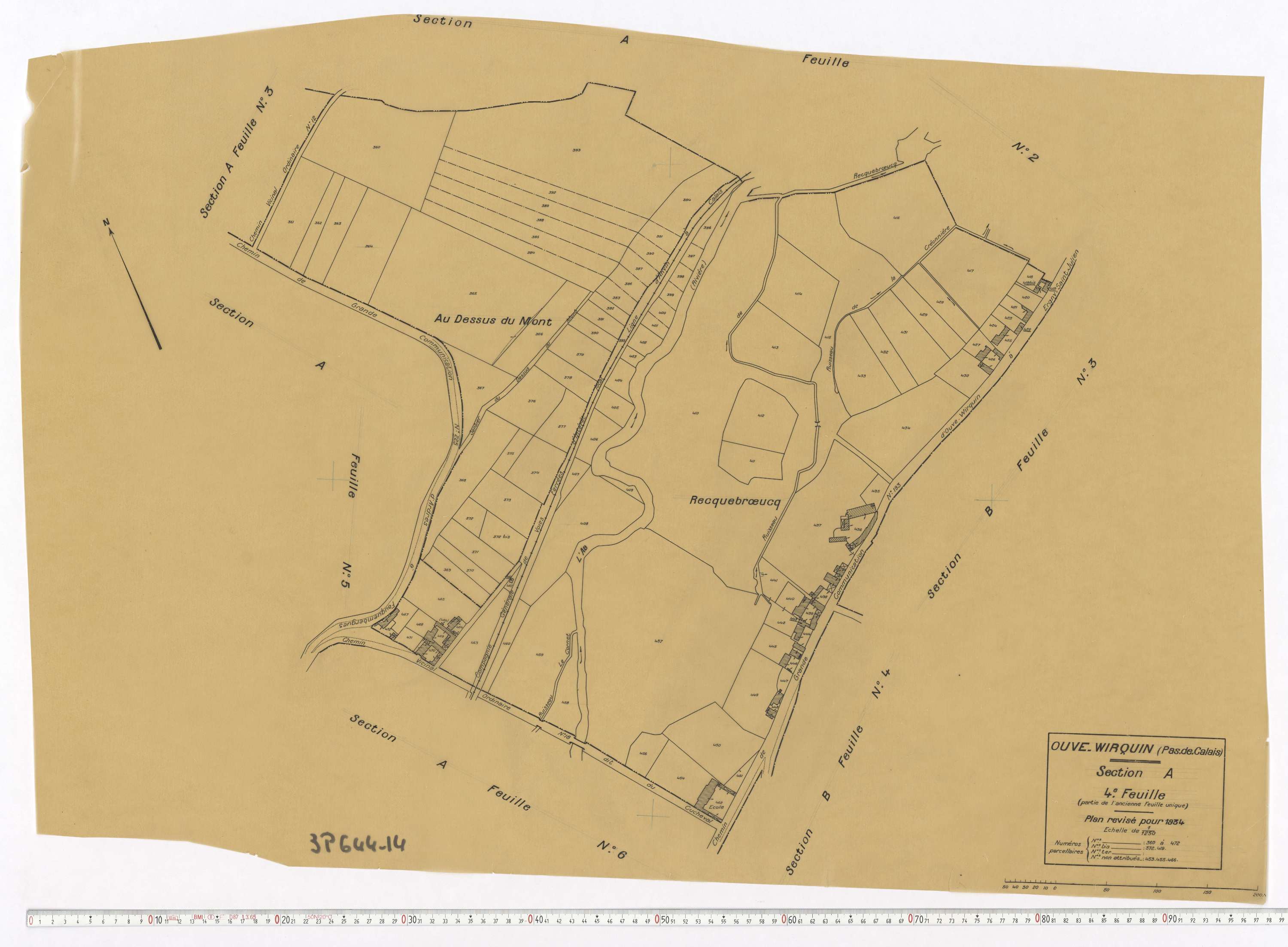 Ouve-Wirquin - Section A, feuille 4.