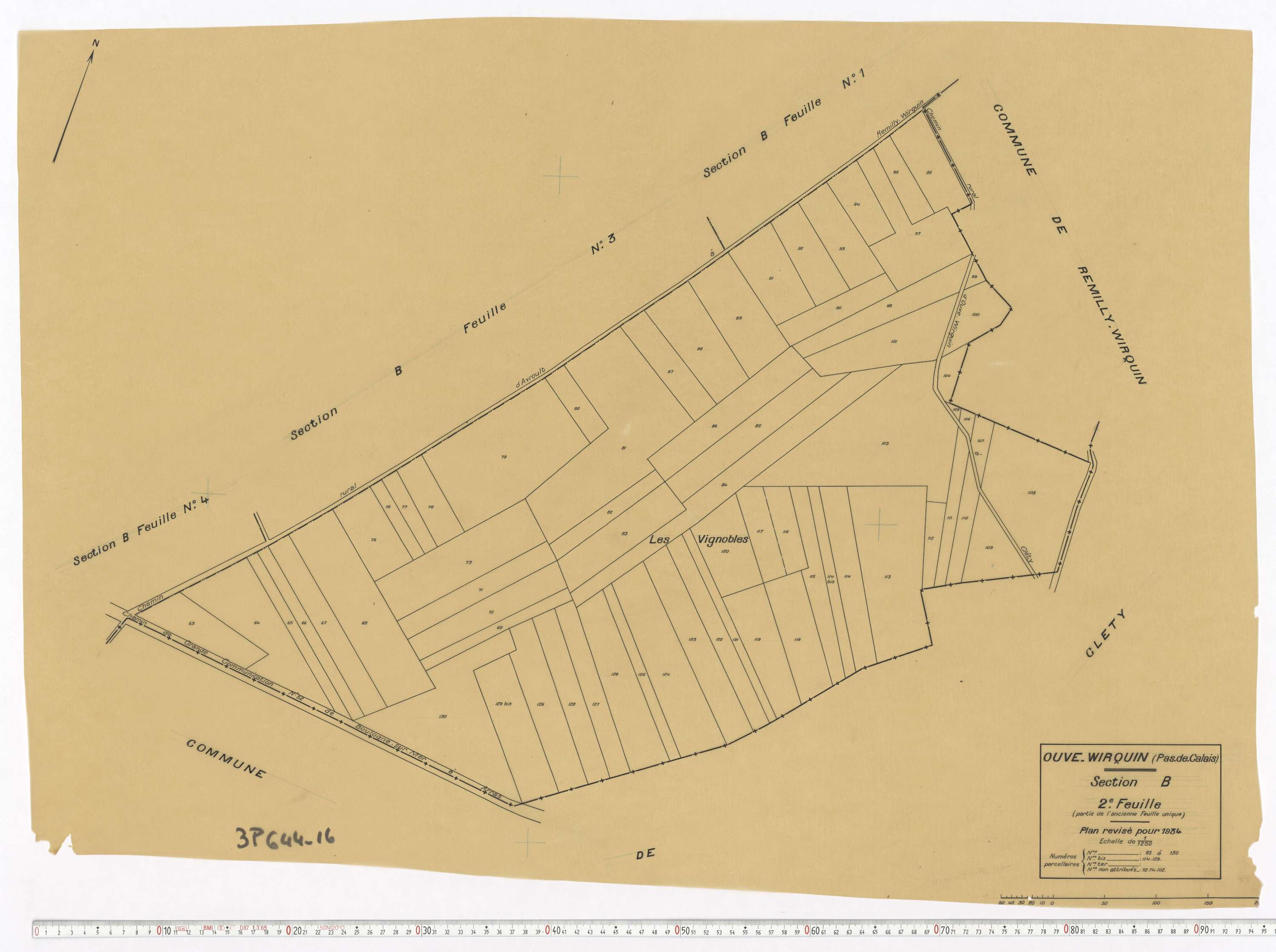 Ouve-Wirquin - Section B, feuille 2.