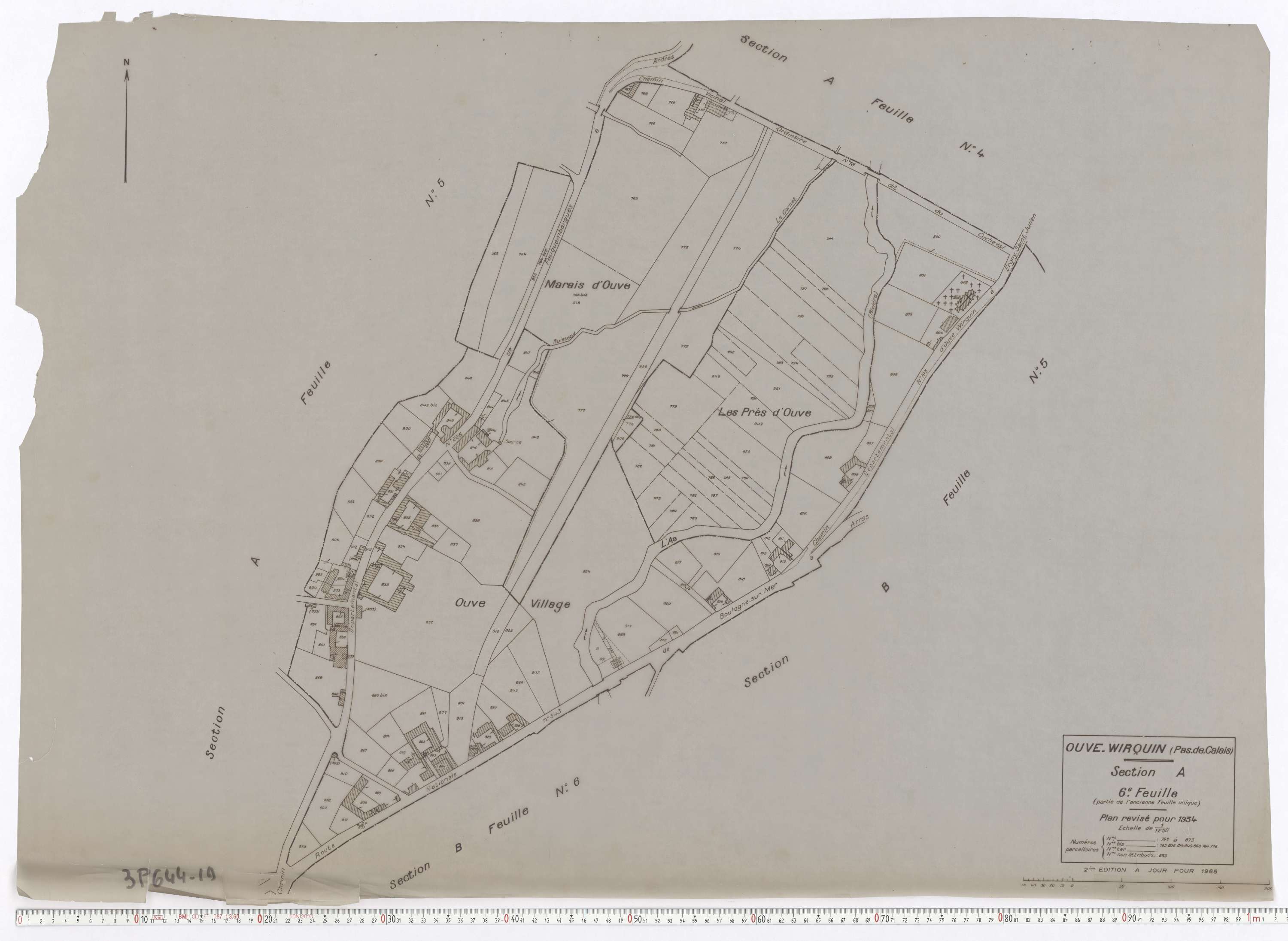 Ouve-Wirquin - Section A, feuille 6.