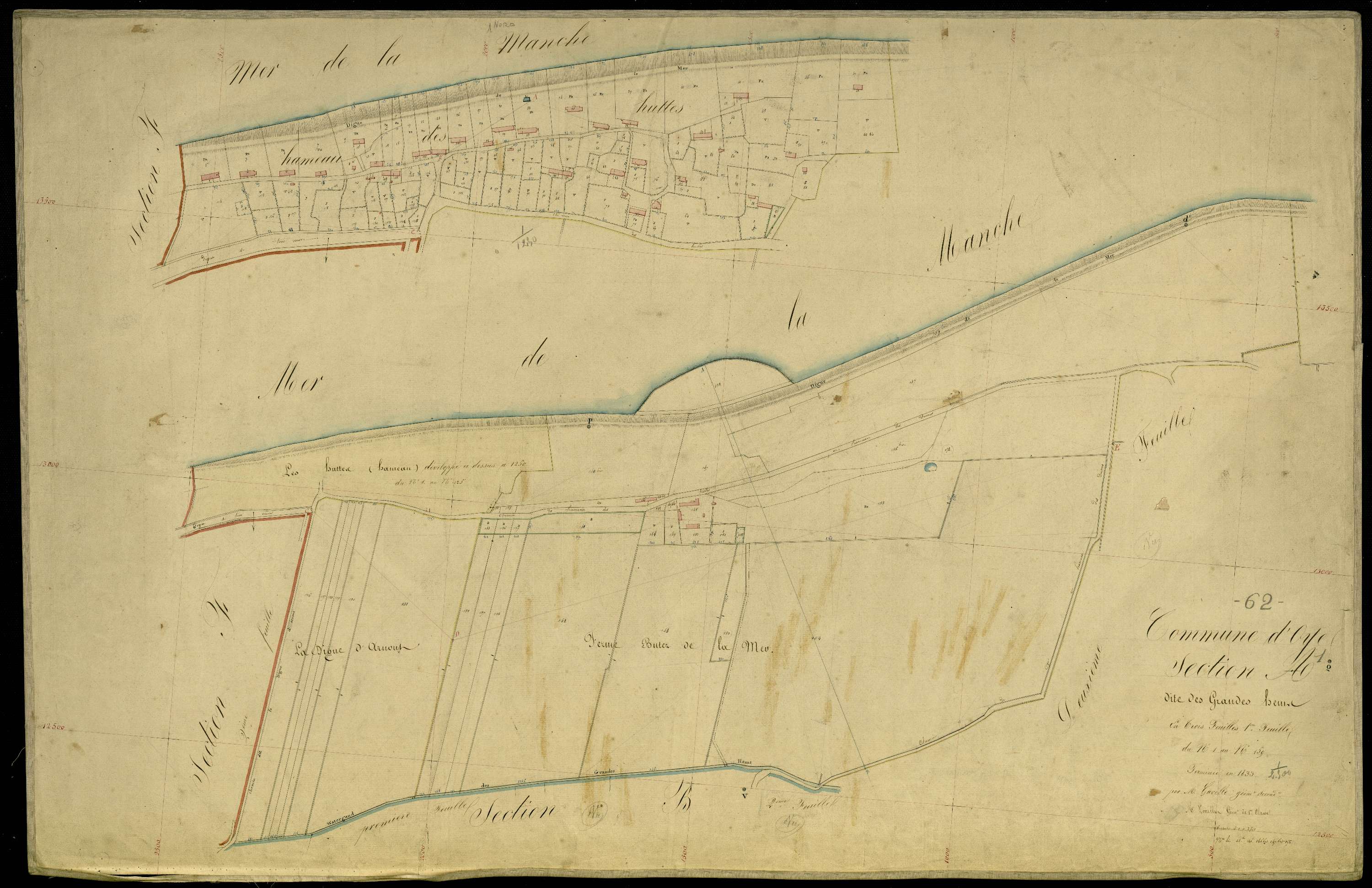 Oye-Plage - Section A, 1re feuille