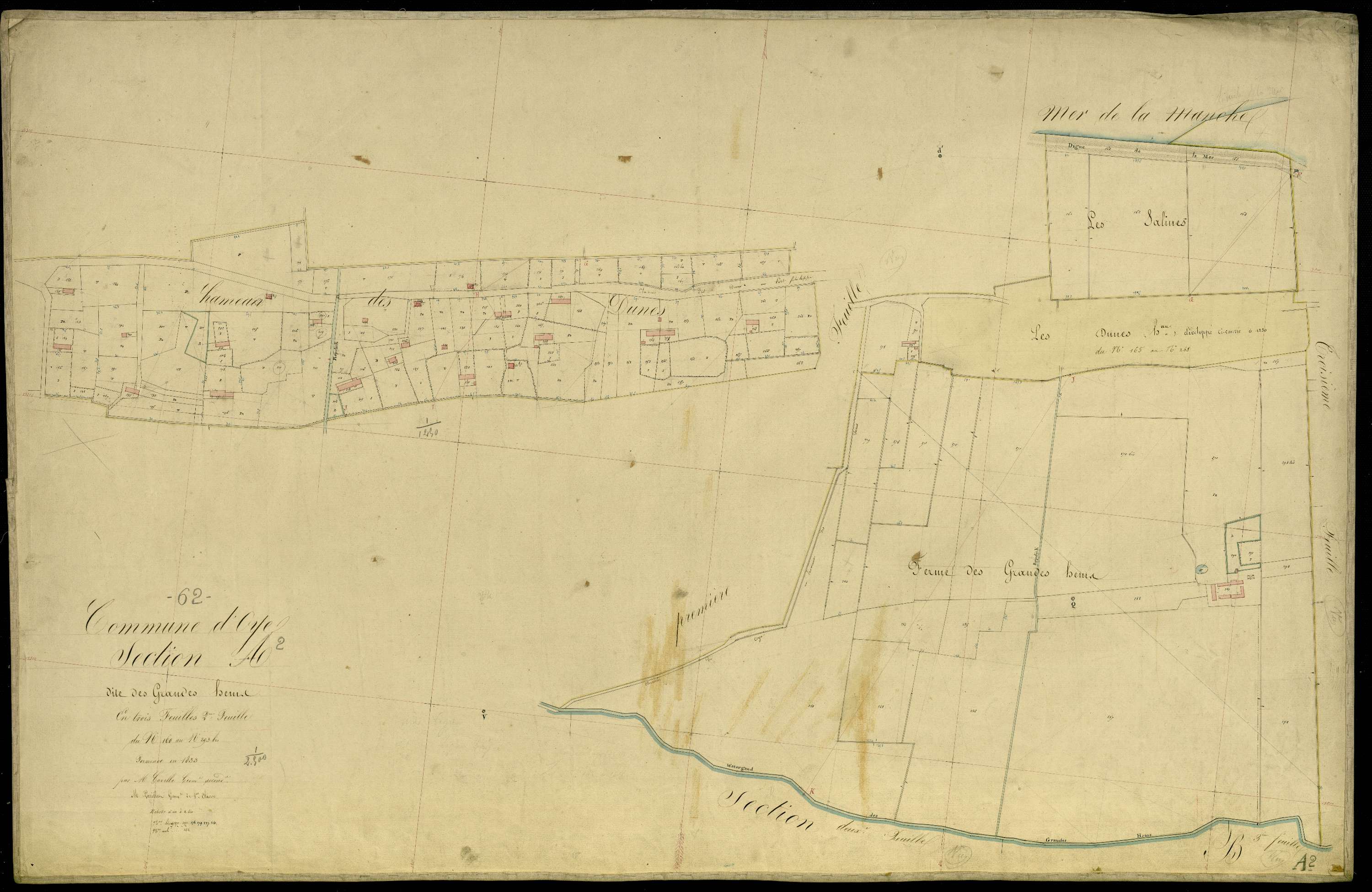 Oye-Plage - Section A, 2e feuille