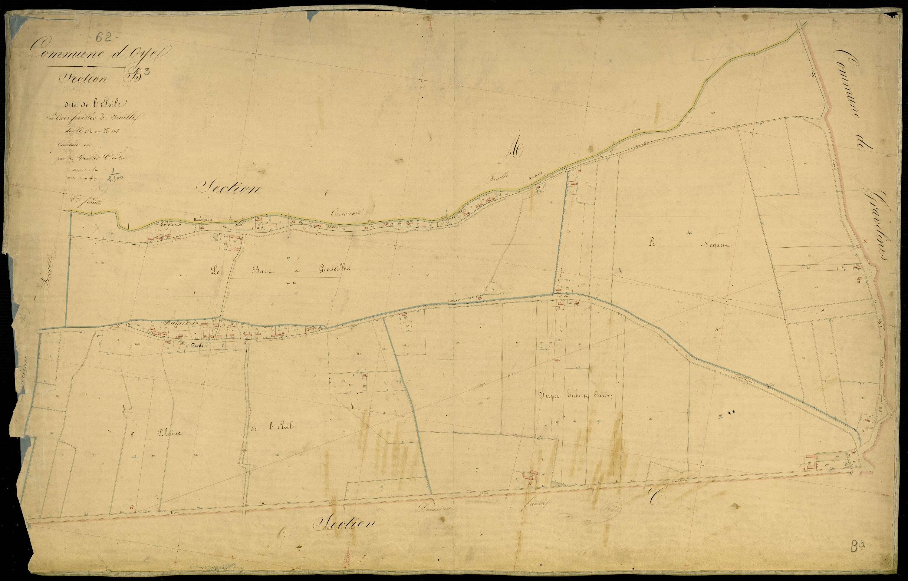 Oye-Plage - Section B, 3e feuille