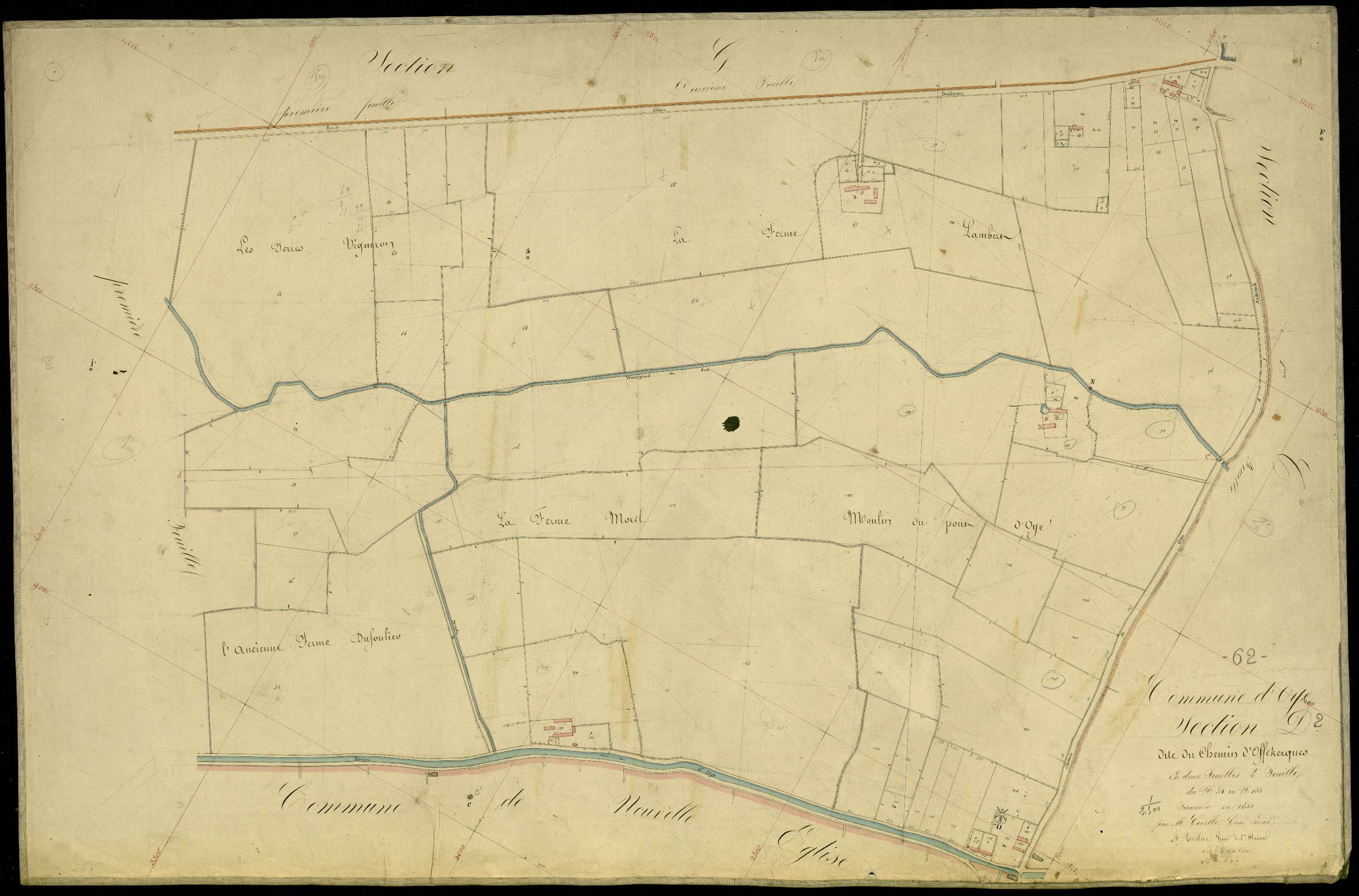 Oye-Plage - Section D, 2e feuille
