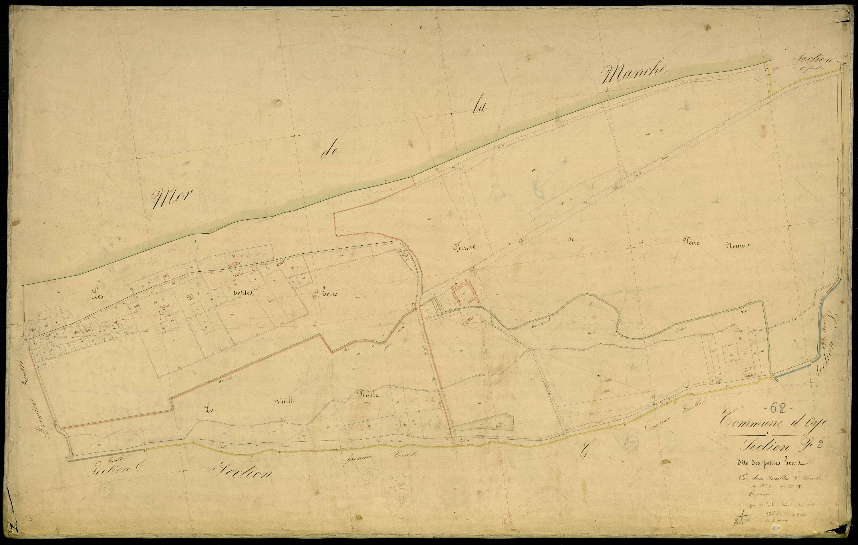 Oye-Plage - Section F, 2e feuille