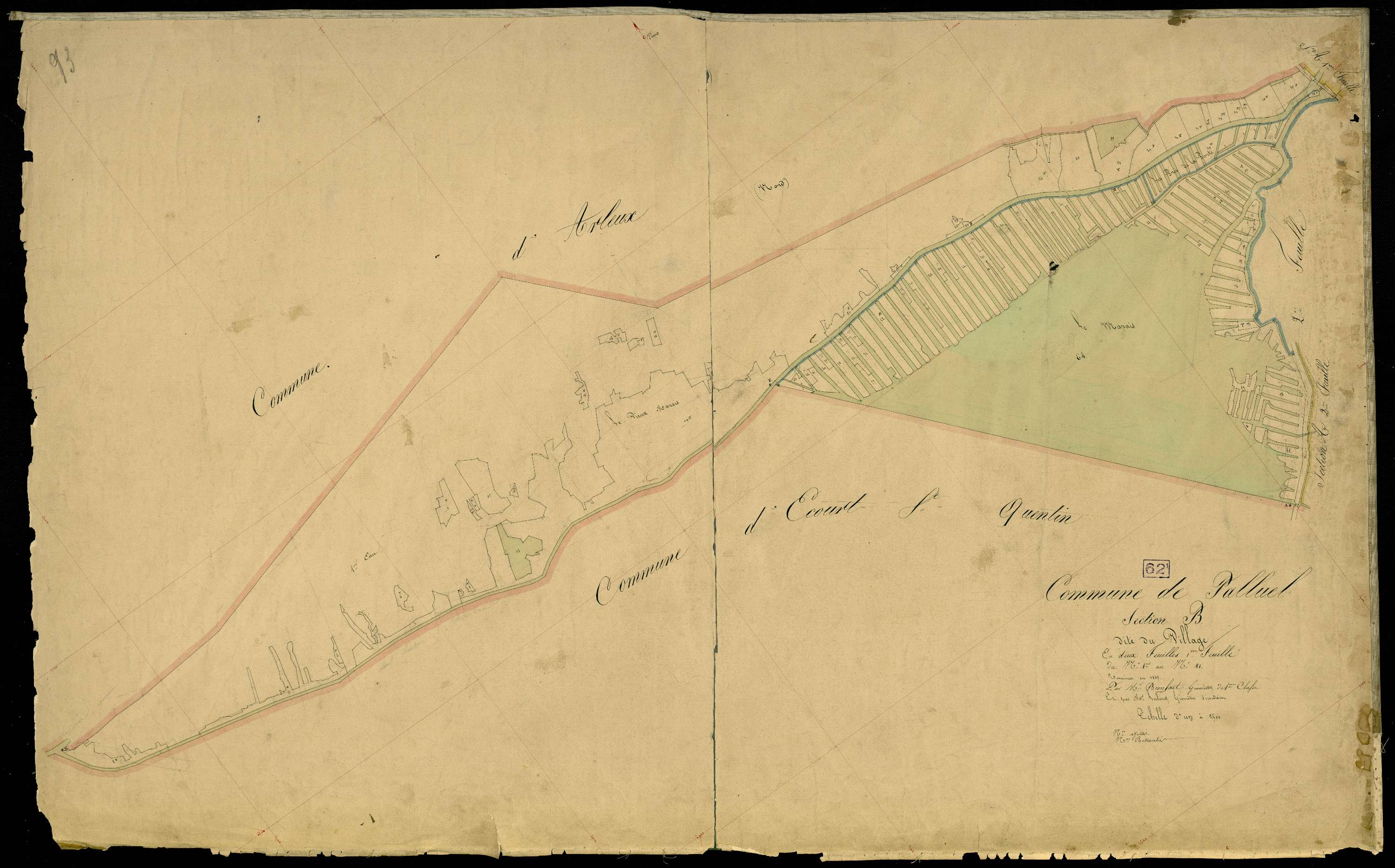 Palluel - Section B, 1re feuille