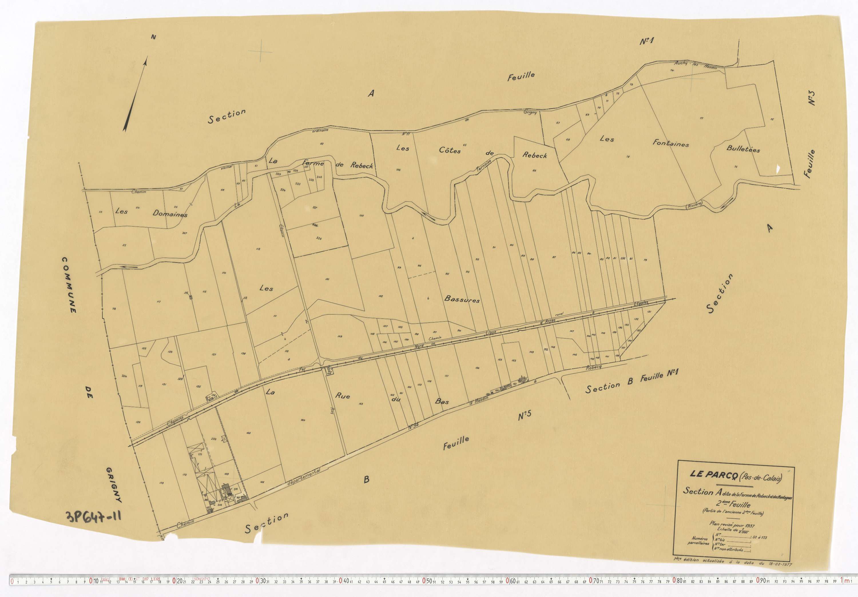 Le Parcq - Section A, feuille 2.