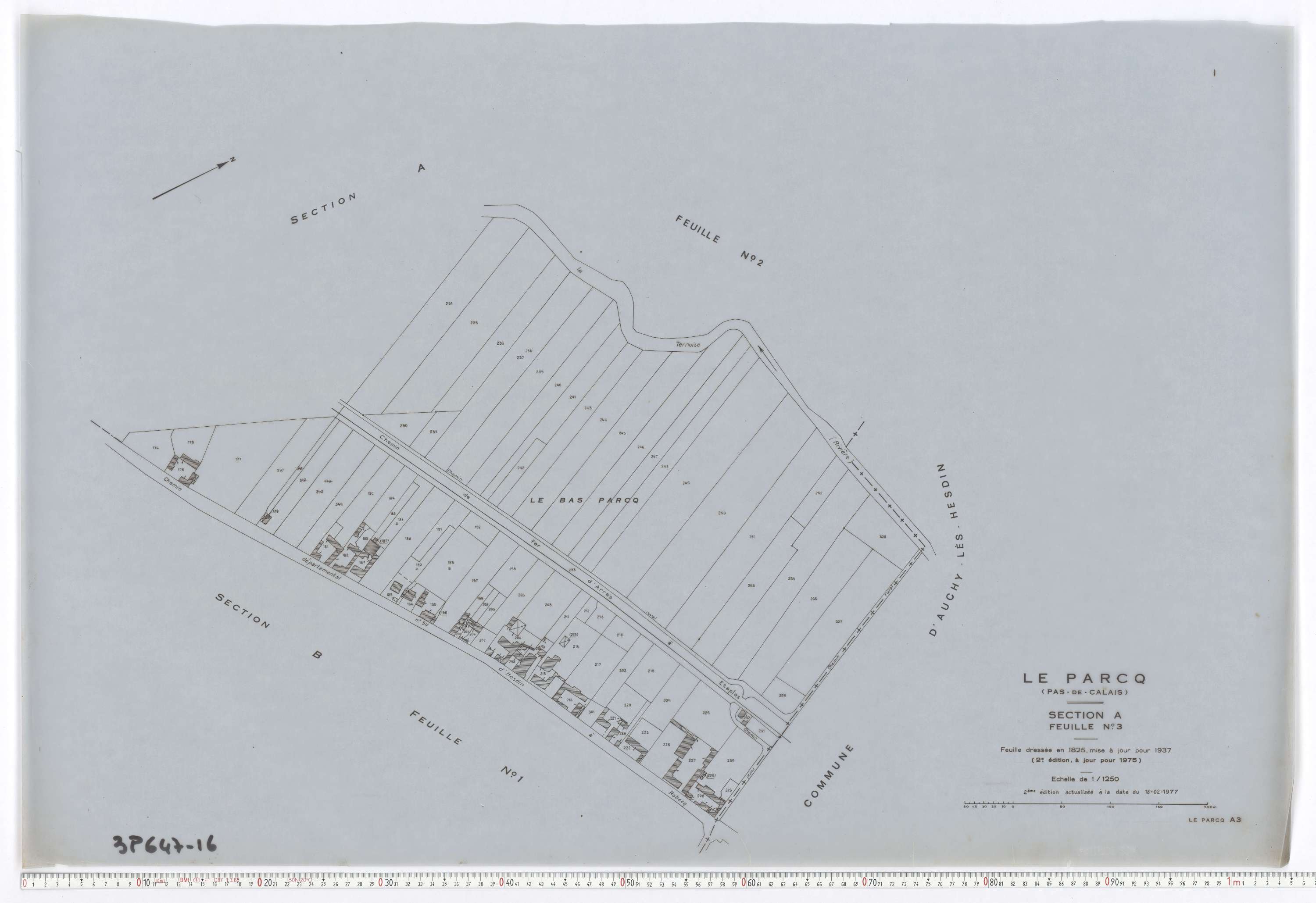 Le Parcq - Section A, feuille 3.