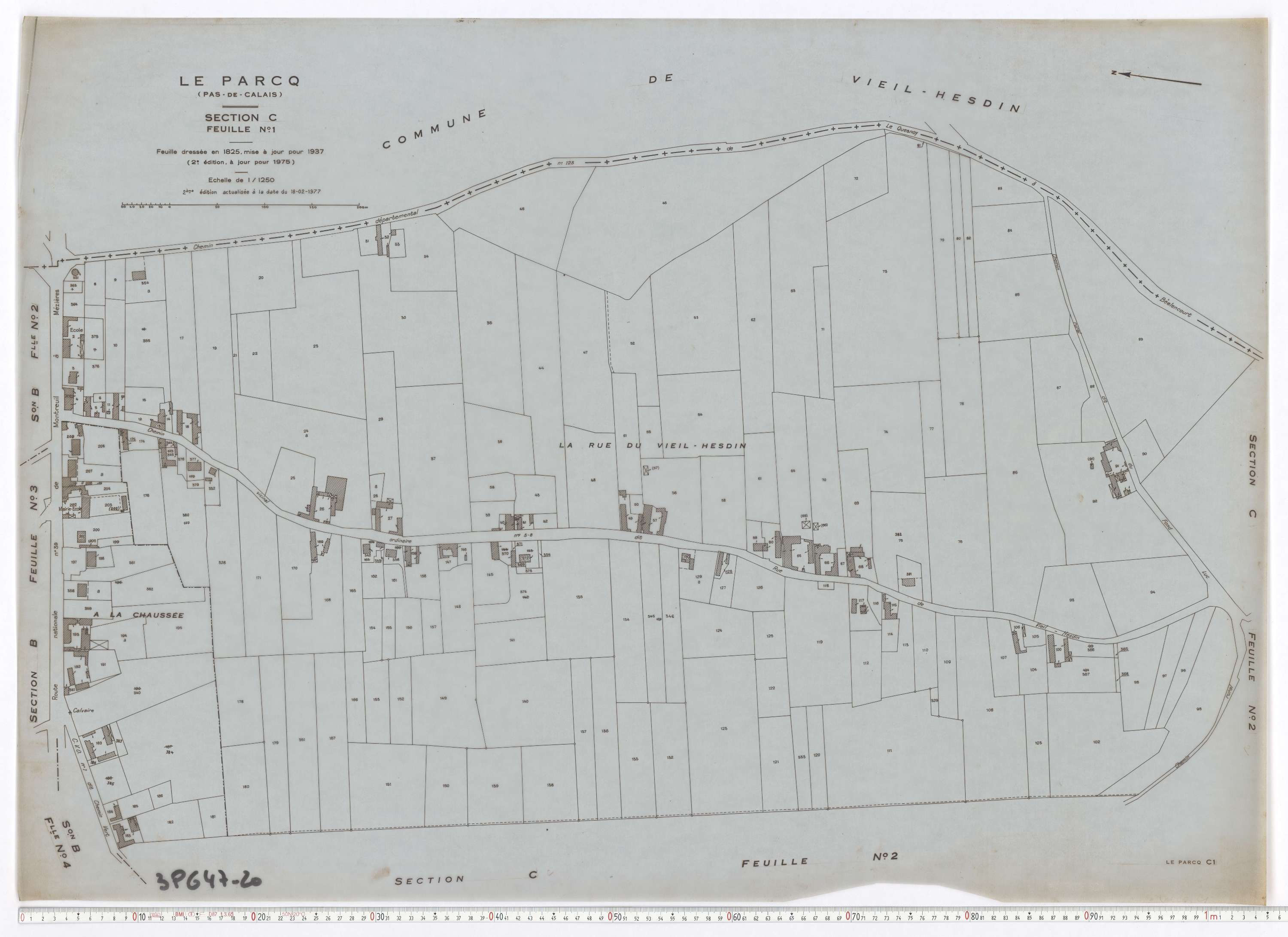 Le Parcq - Section C, feuille 1.