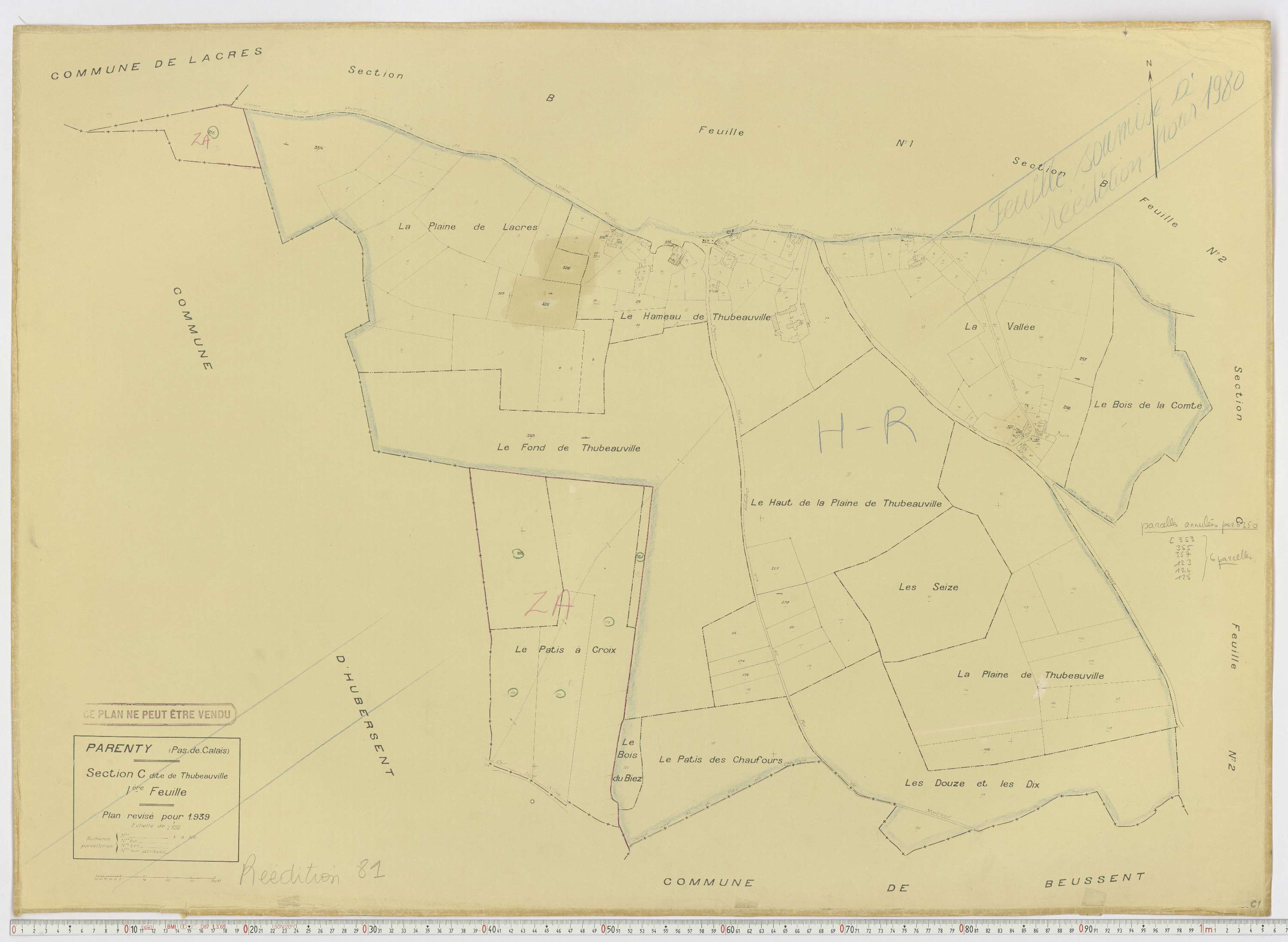 Parenty - Section C, feuille 1.
