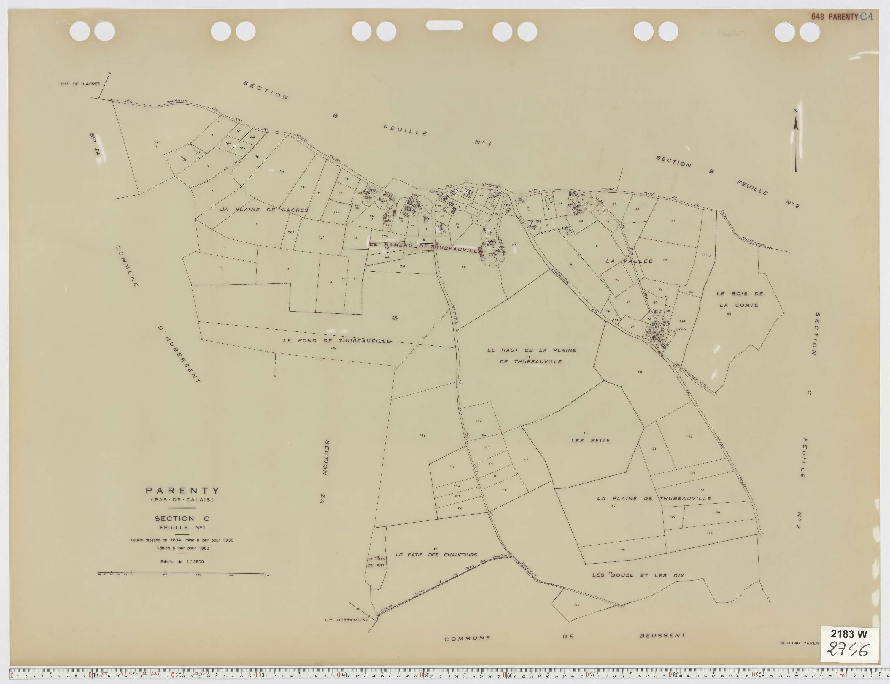 Parenty - Section C, feuille 1.