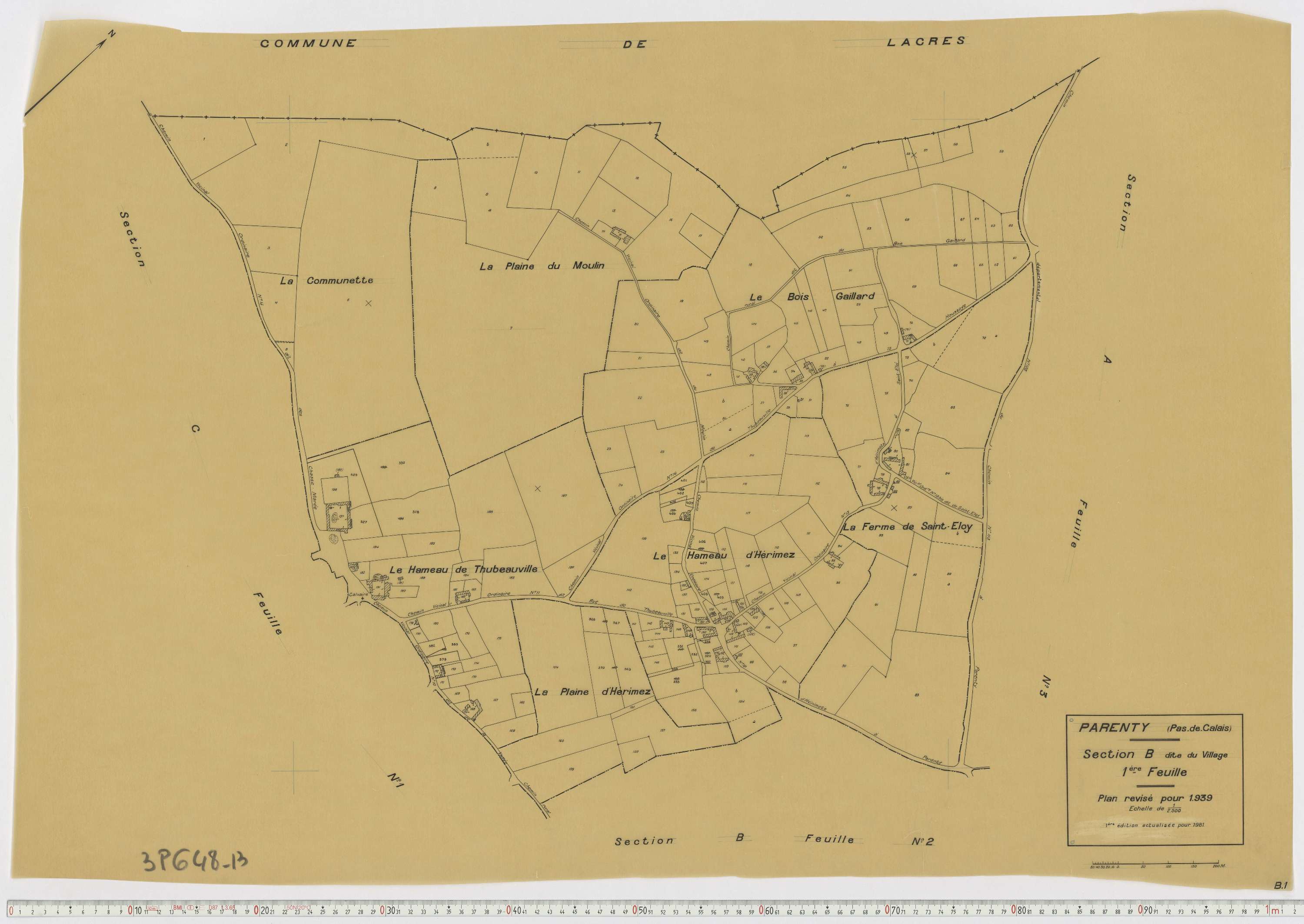 Parenty - Section B, feuille 1.