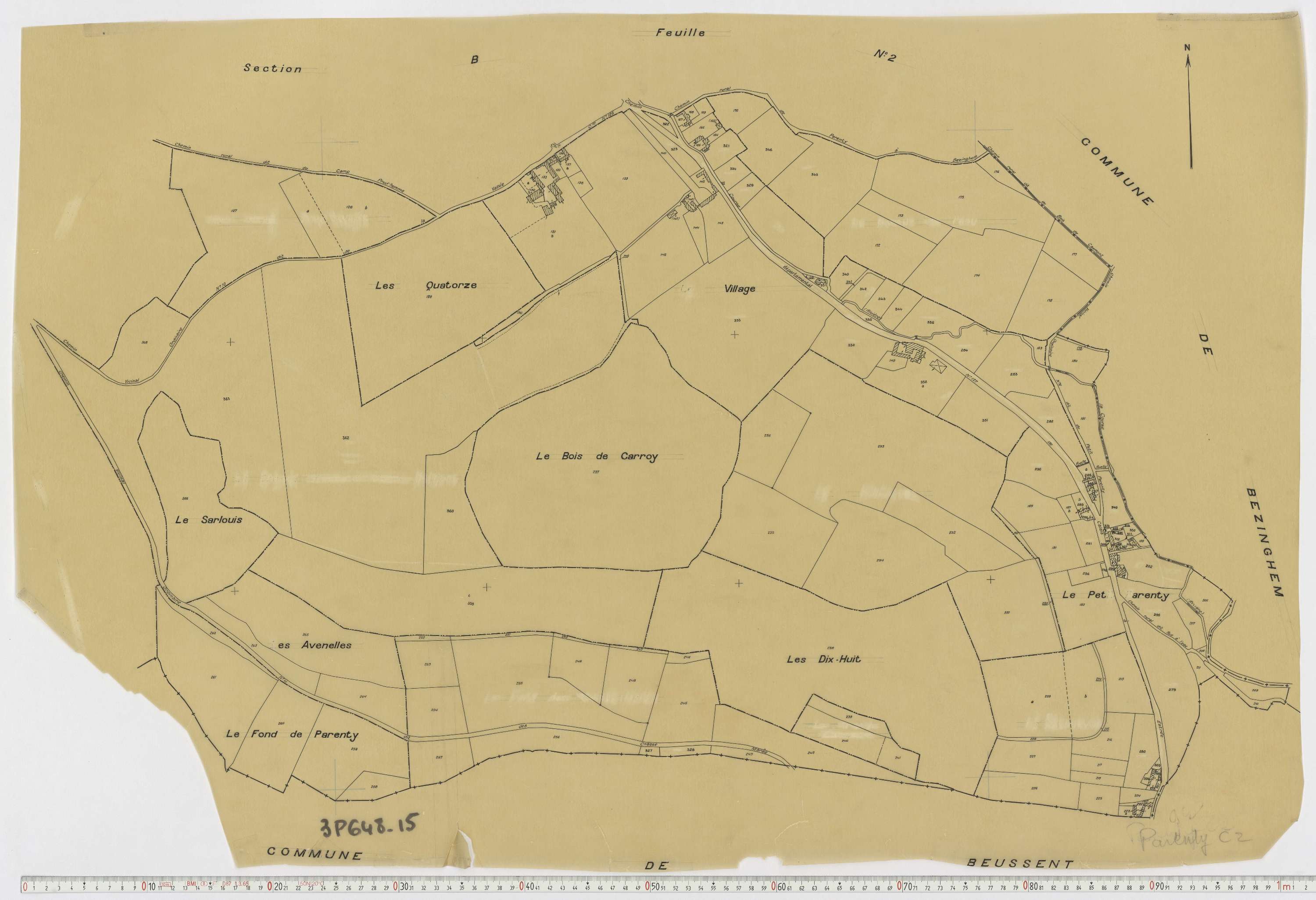 Parenty - Section C, feuille 2.