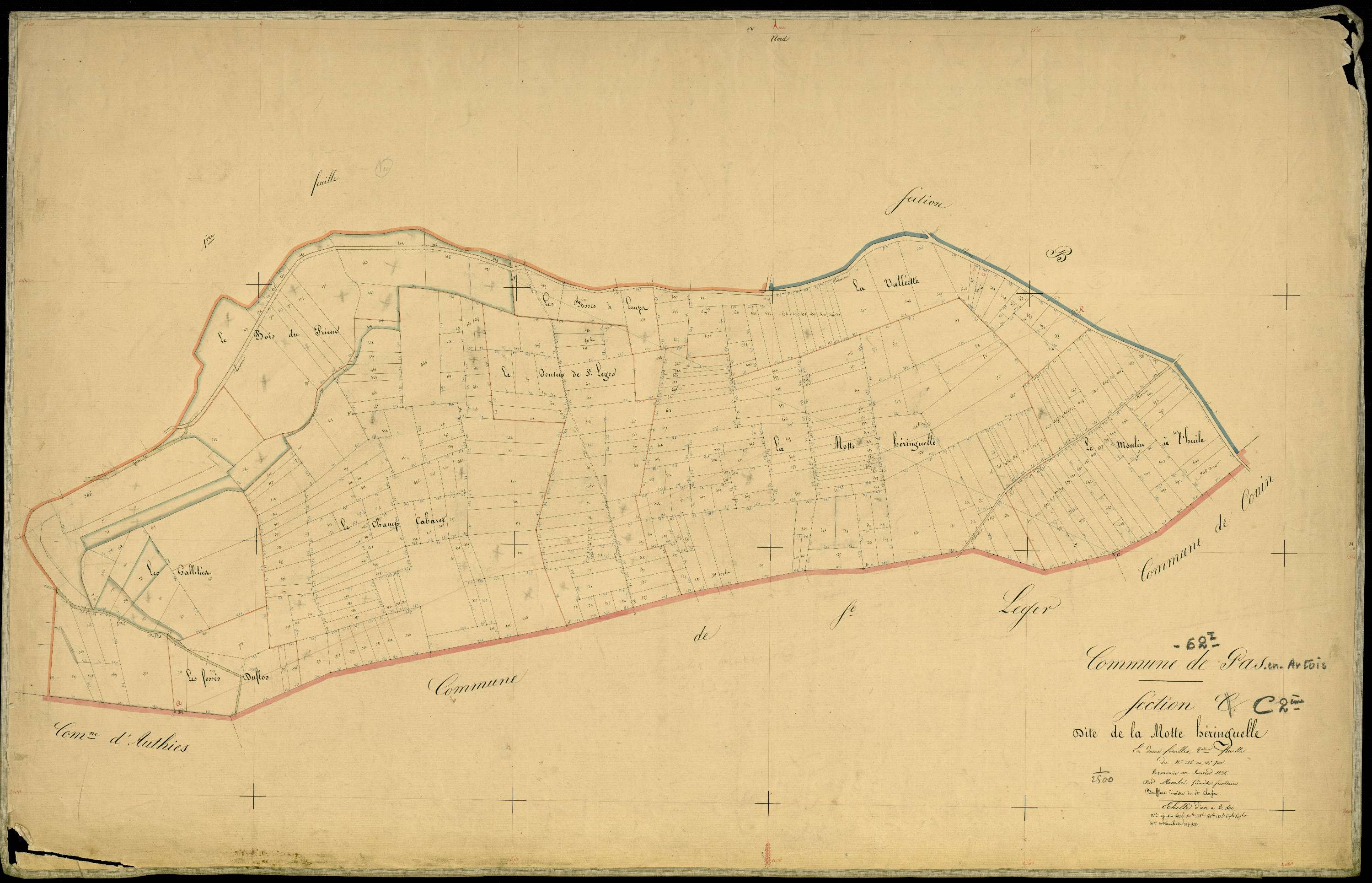 Pas-en-Artois - Section C, 2e feuille
