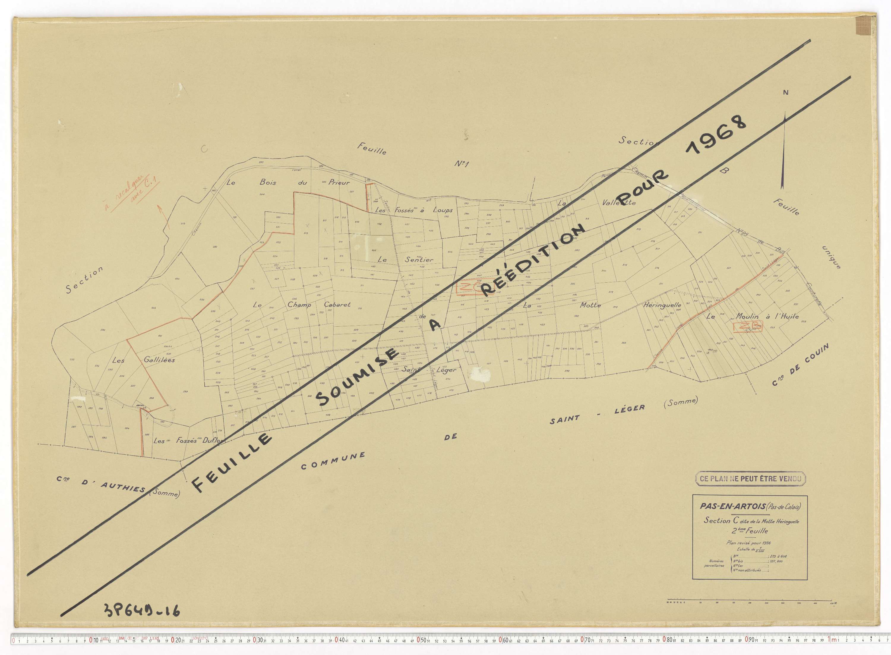 Pas-en-Artois - Section C, feuille 2.