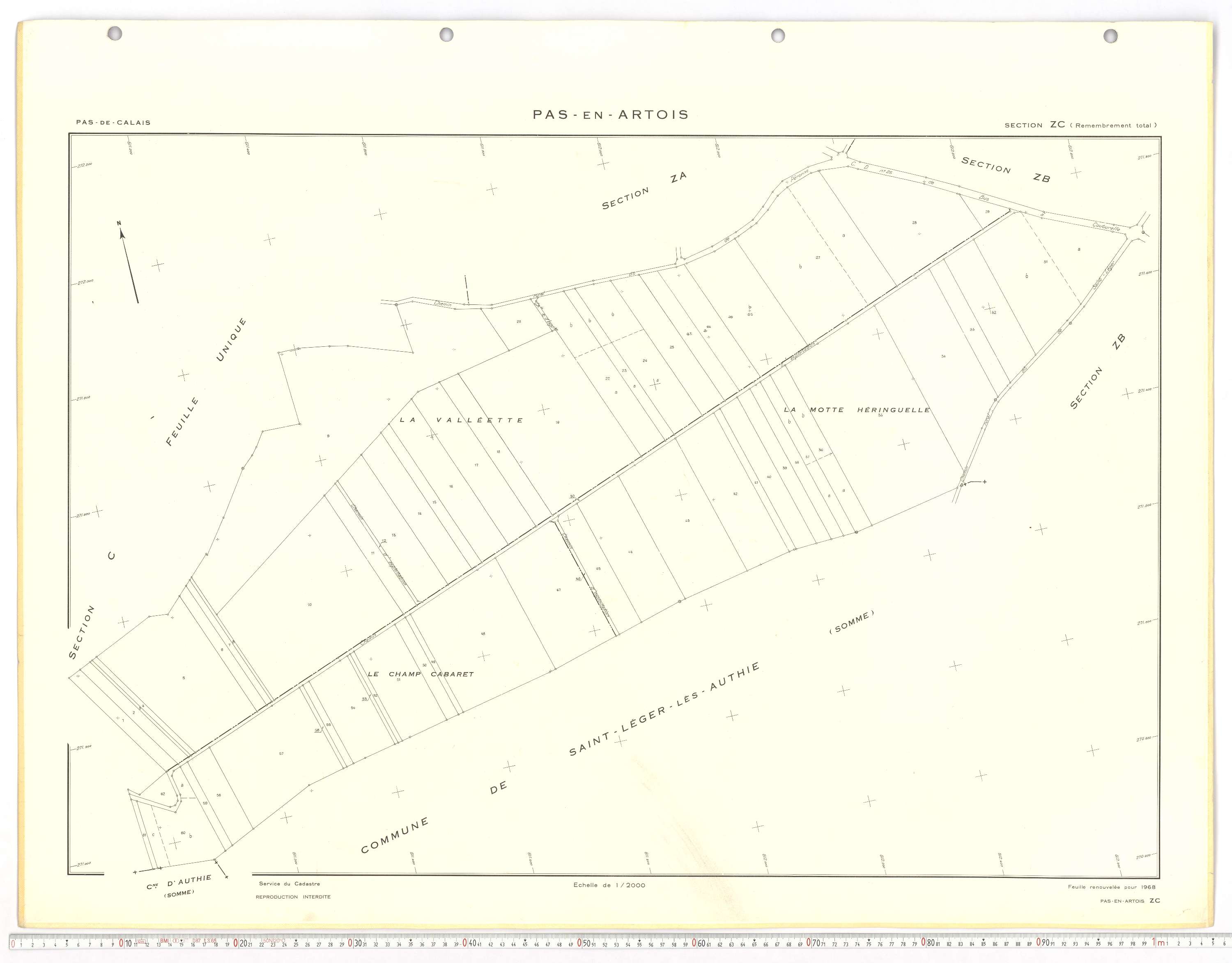 Pas-en-Artois - Section ZC.