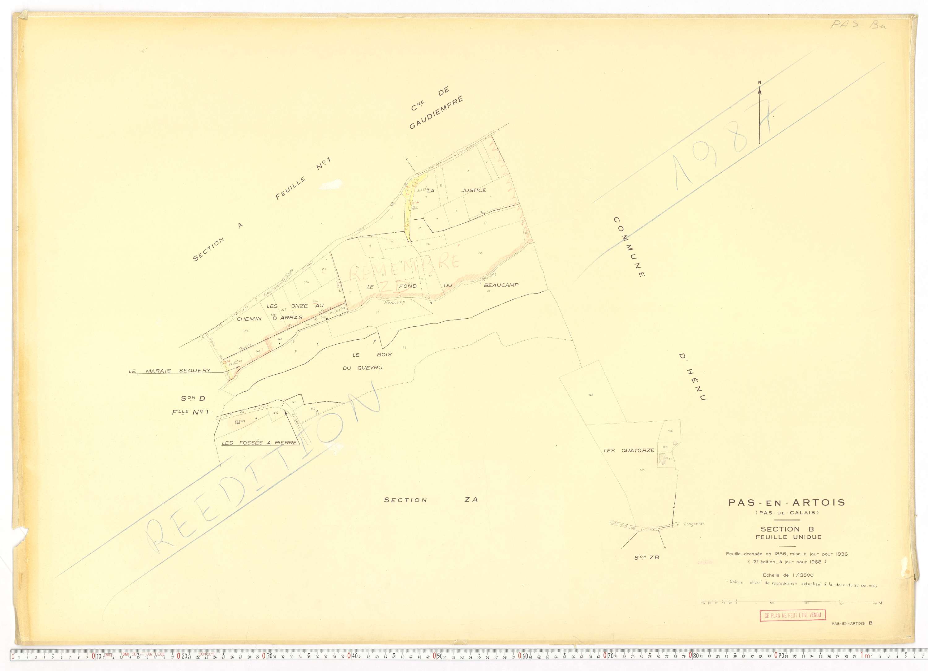 Pas-en-Artois - Section B.