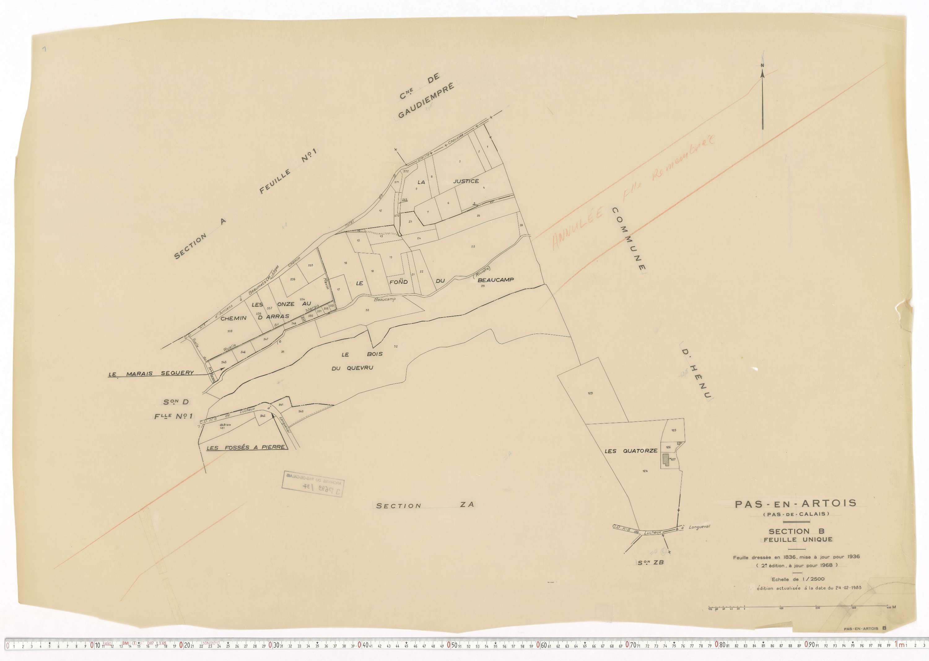 Pas-en-Artois - Section B.