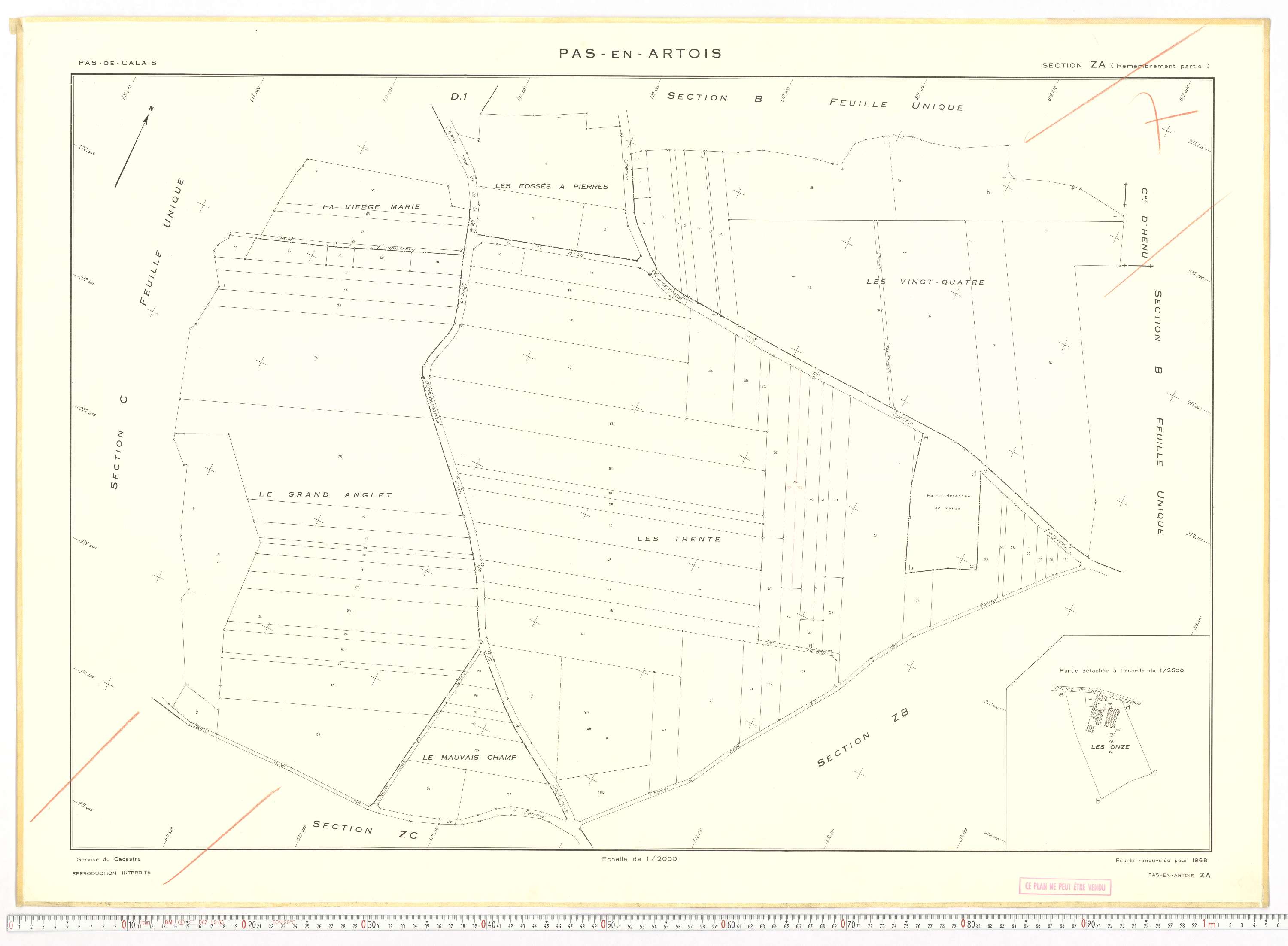 Pas-en-Artois - Section ZA.