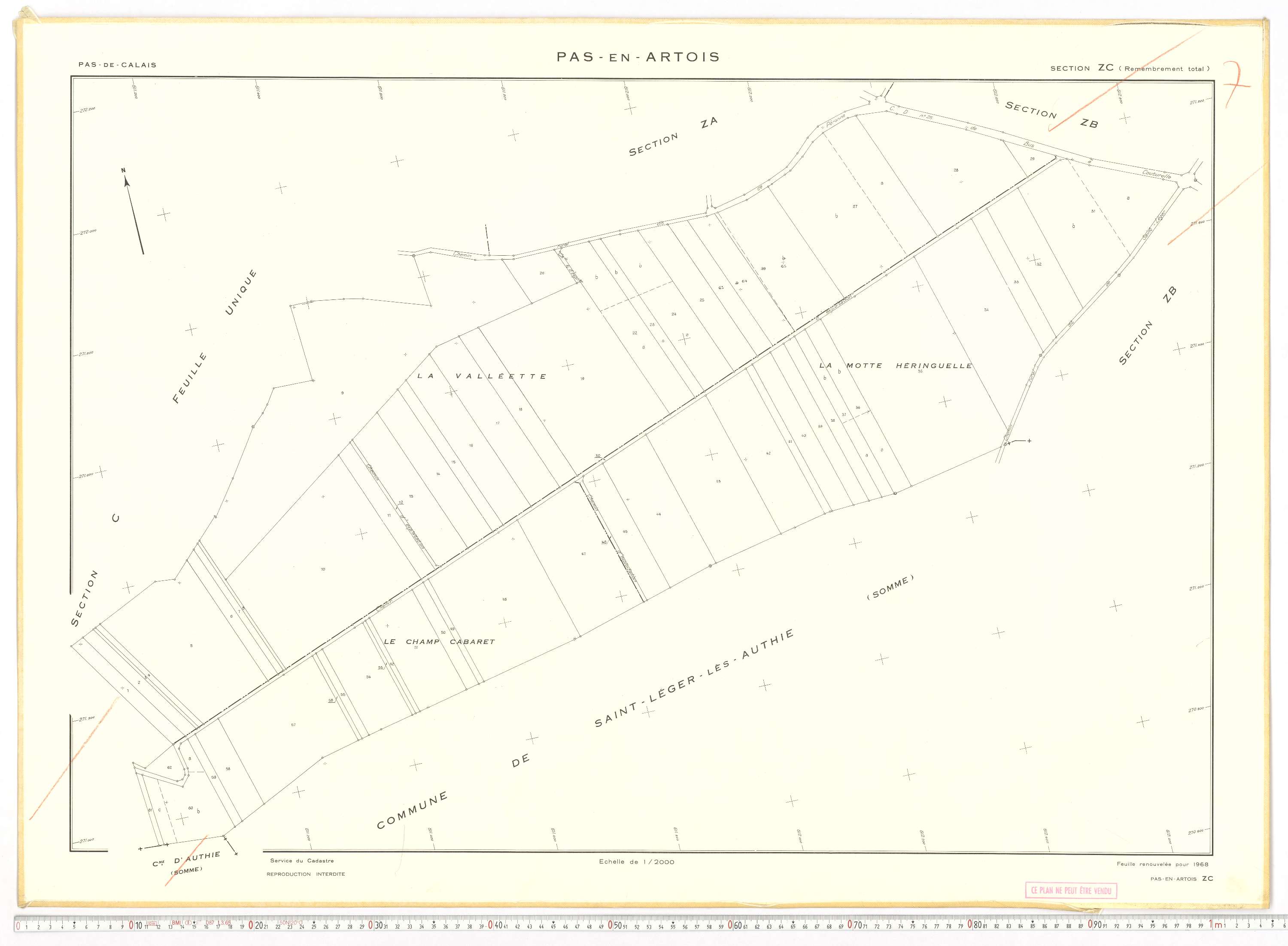 Pas-en-Artois - Section ZC.