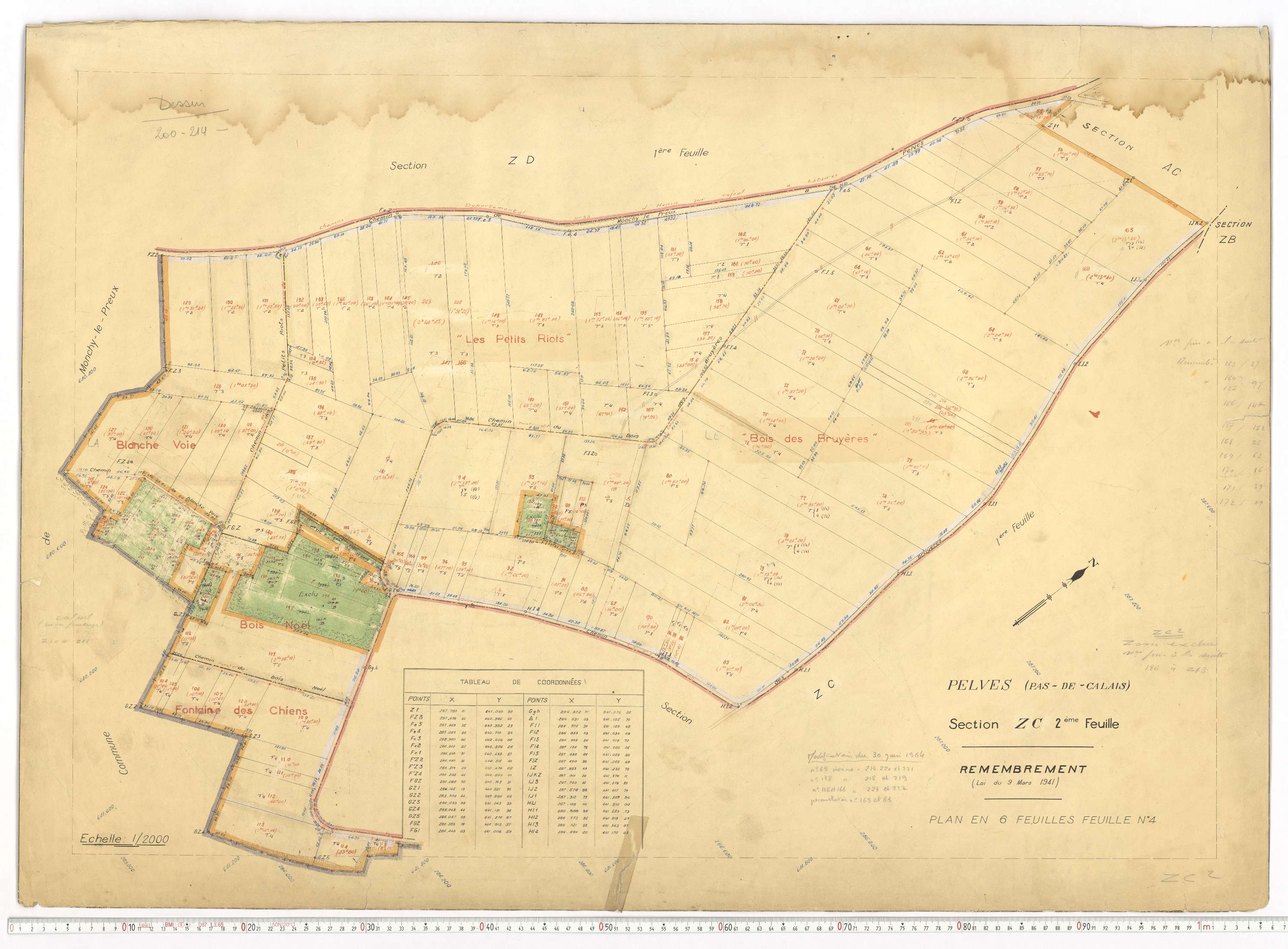 Pelves - Section ZC, feuille 2.