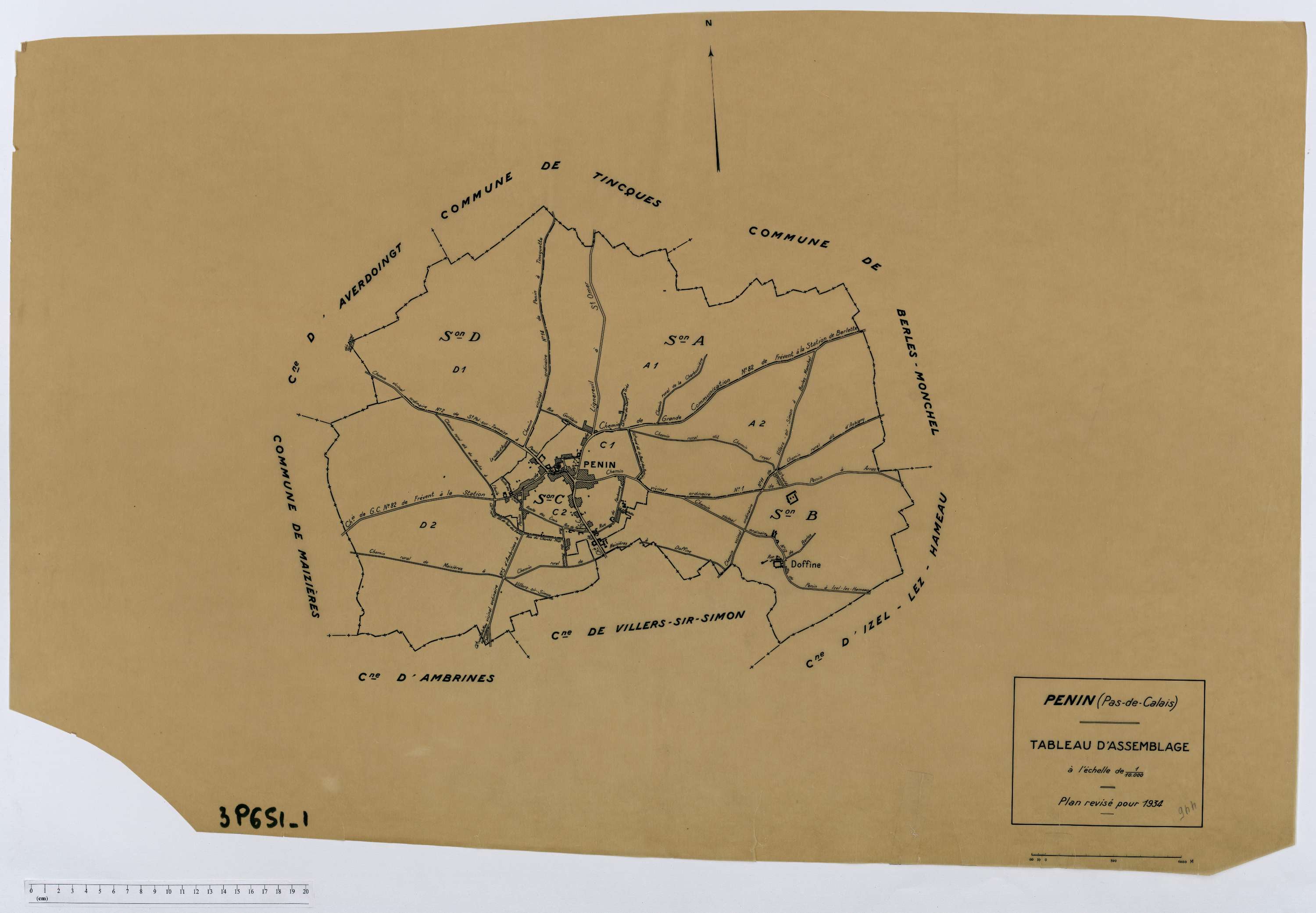 Penin - Tableau d'assemblage.