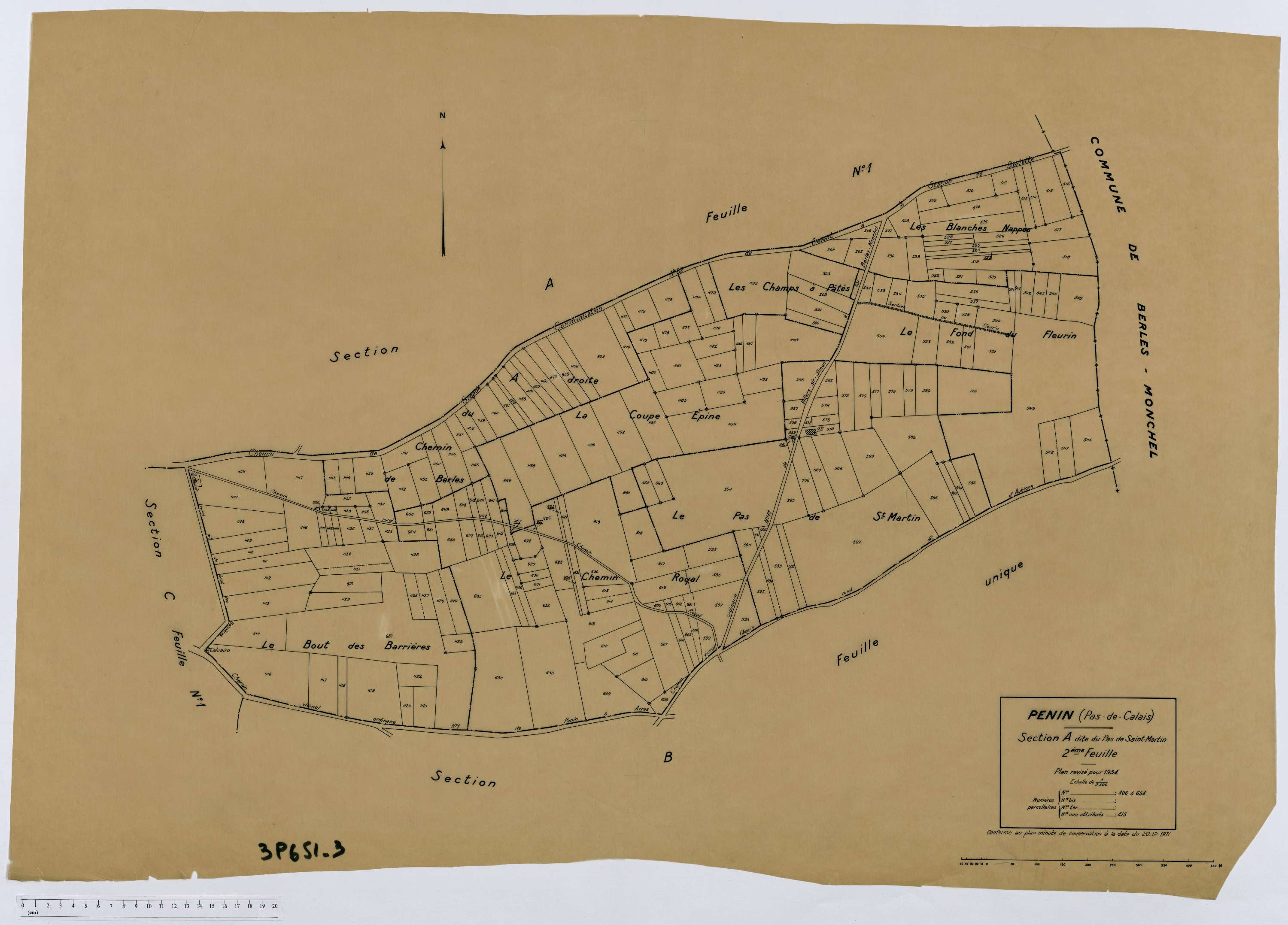 Penin - Section A, feuille 2.