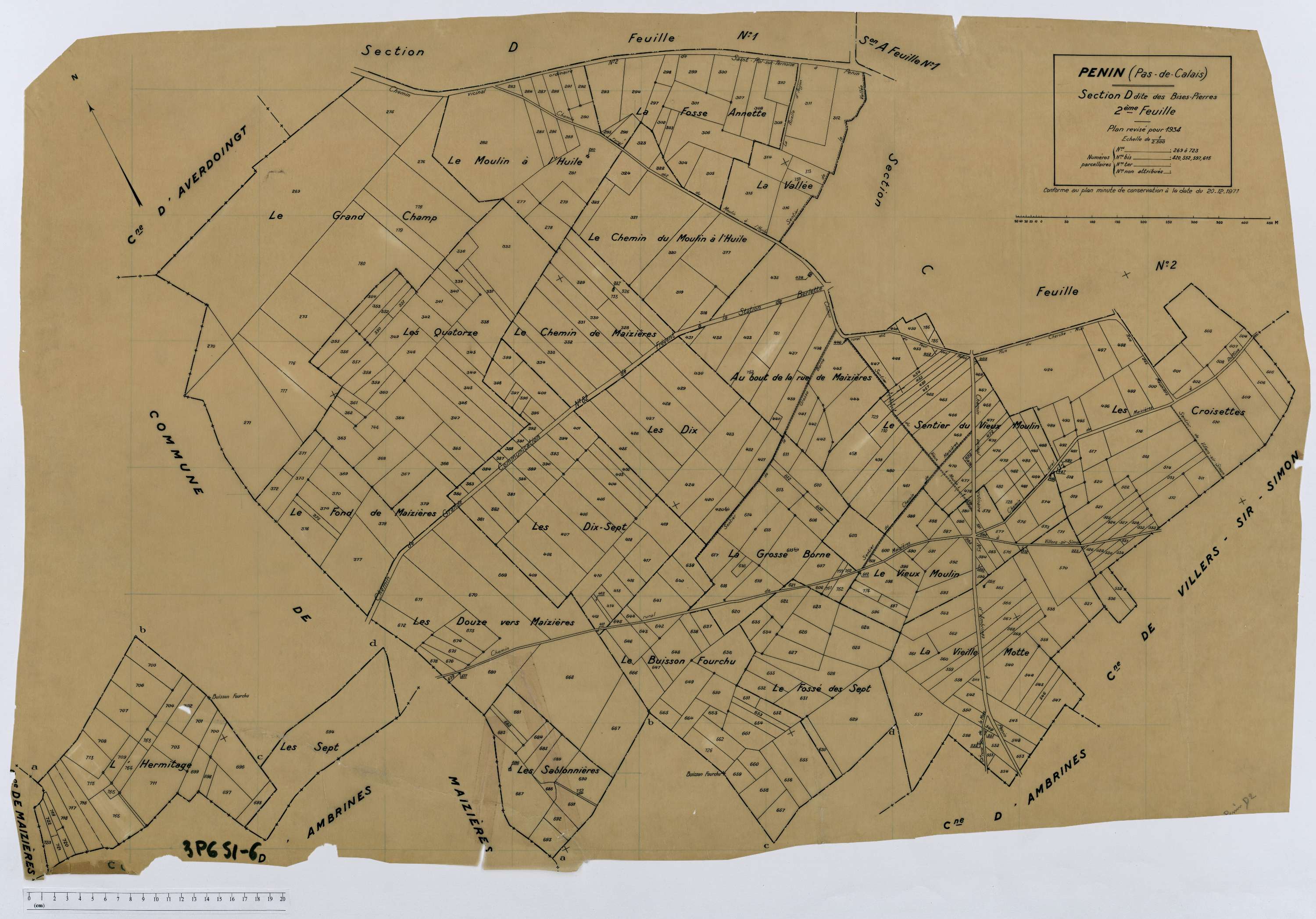 Penin - Section D, feuille 2.