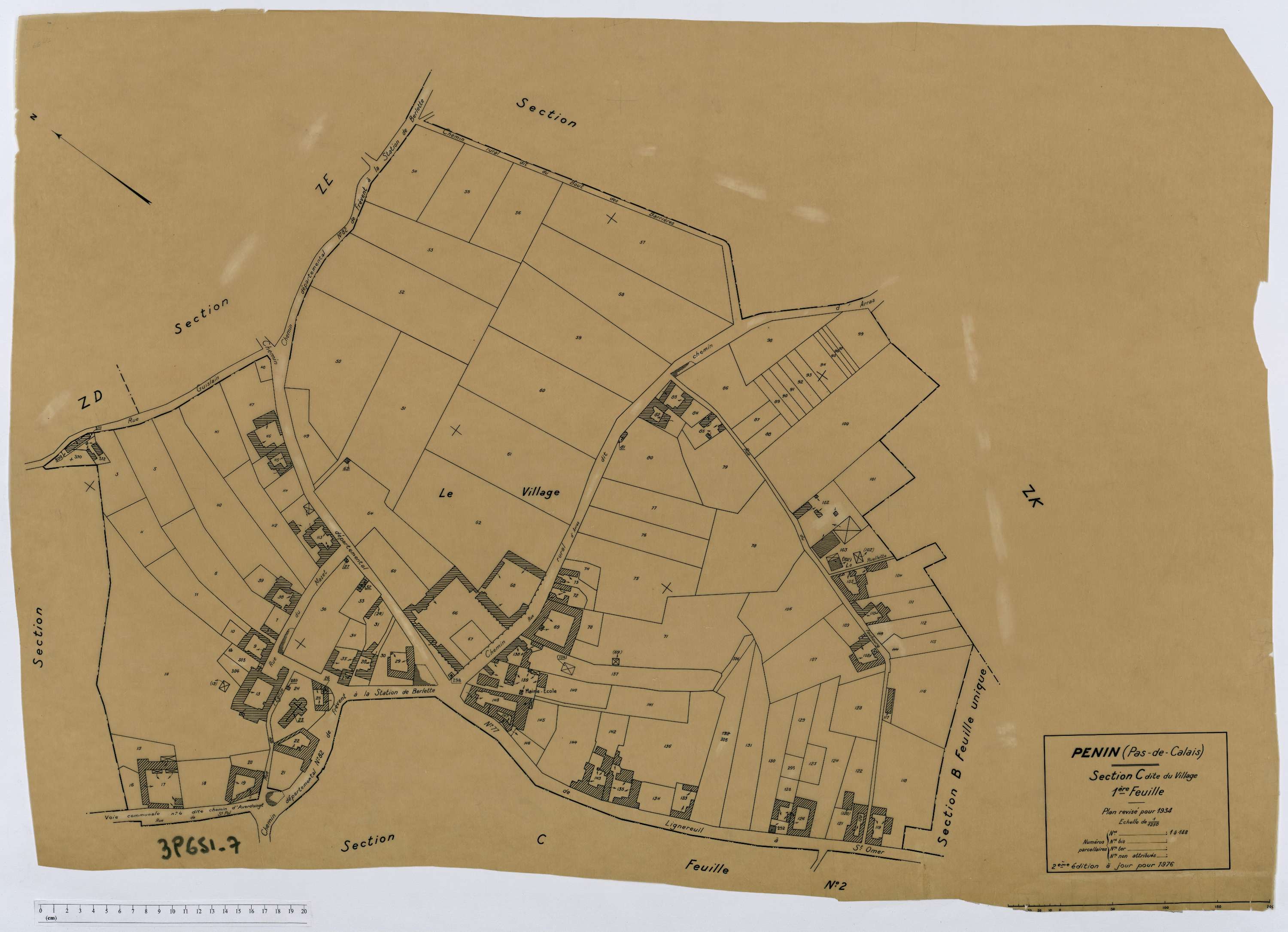 Penin - Section C, feuille 1.