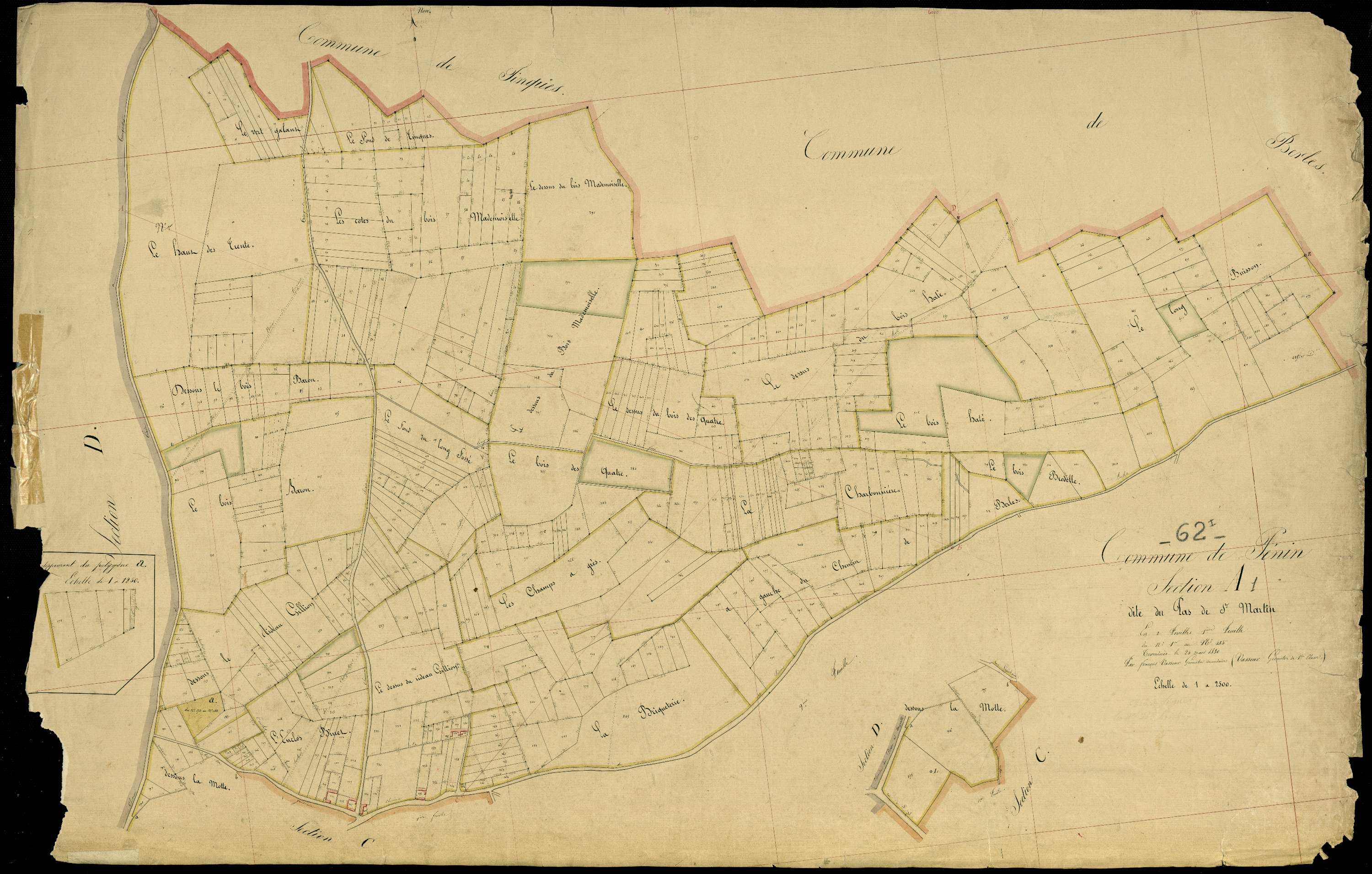 Penin - Section A, 1re feuille