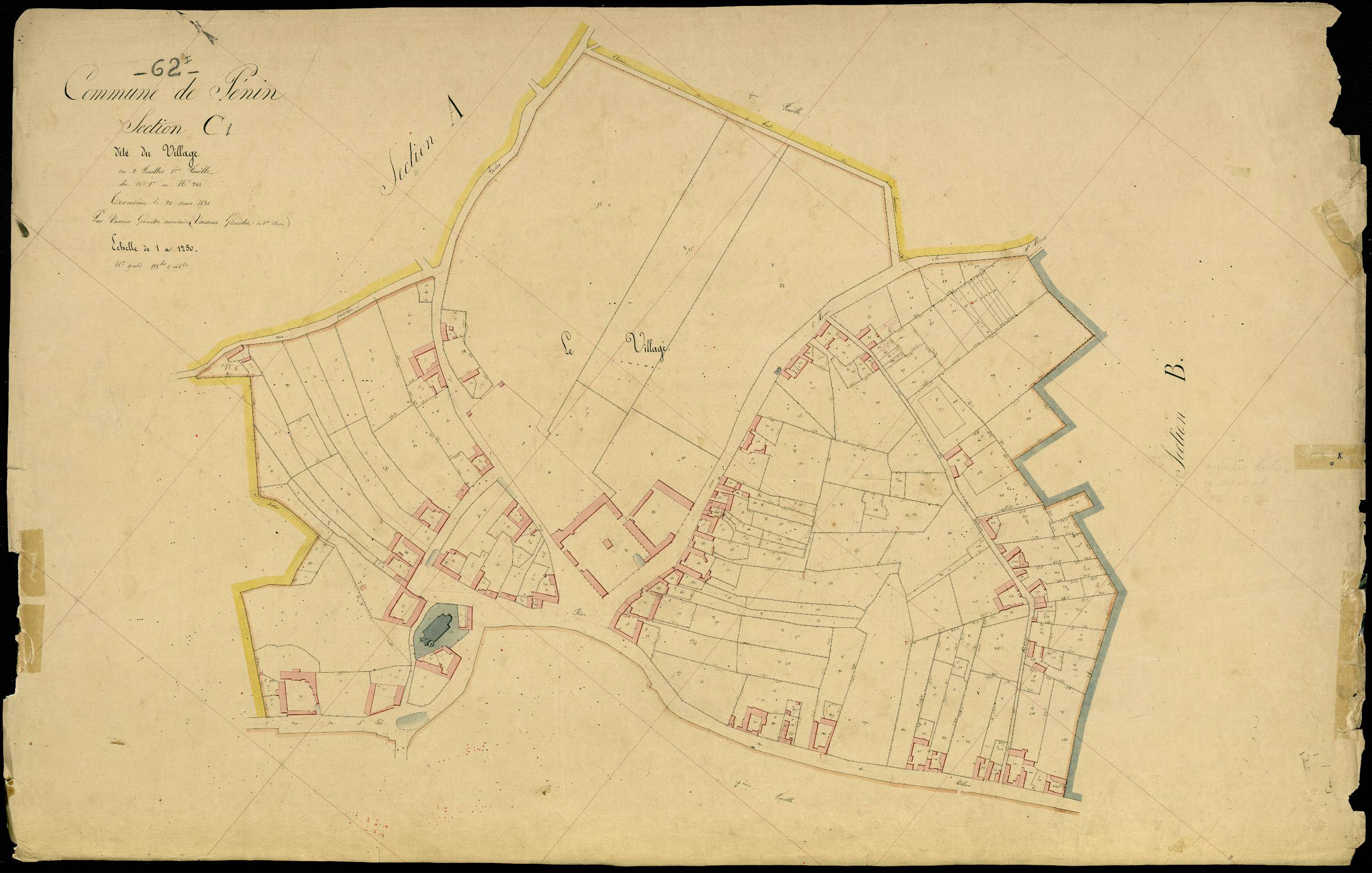 Penin - Section C, 1re feuille