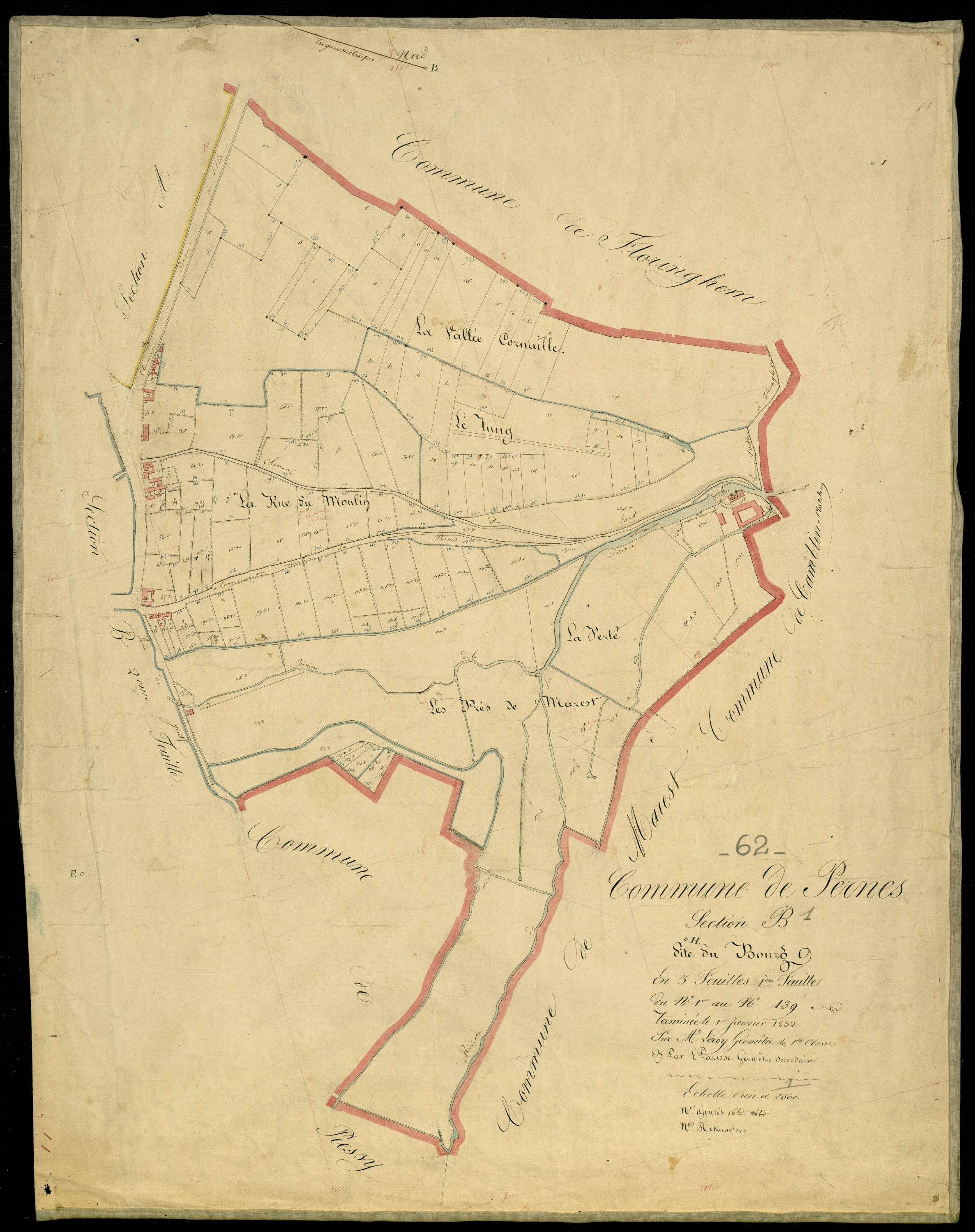 Pernes - Section B, 1re feuille