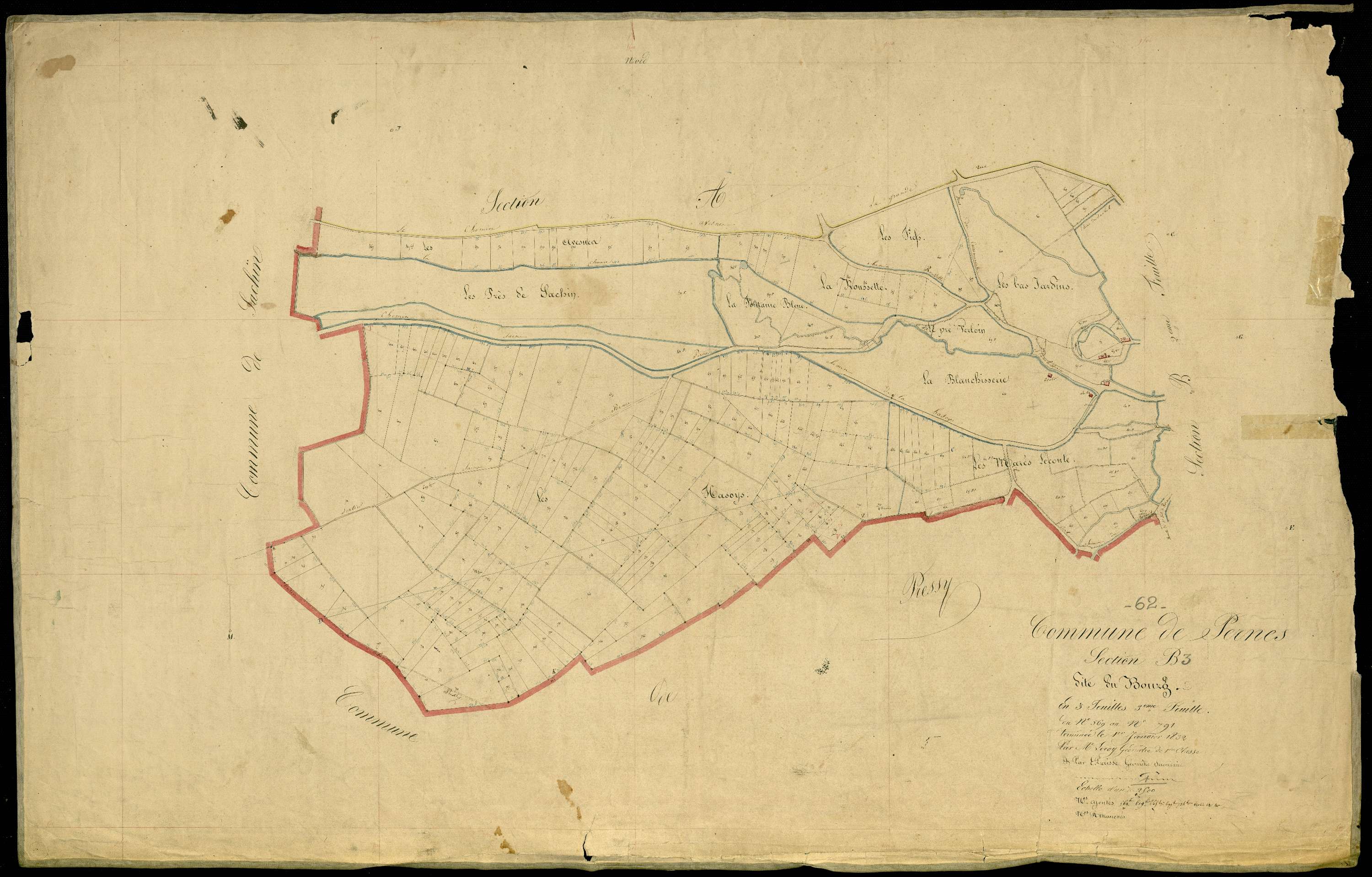 Pernes - Section B, 3e feuille