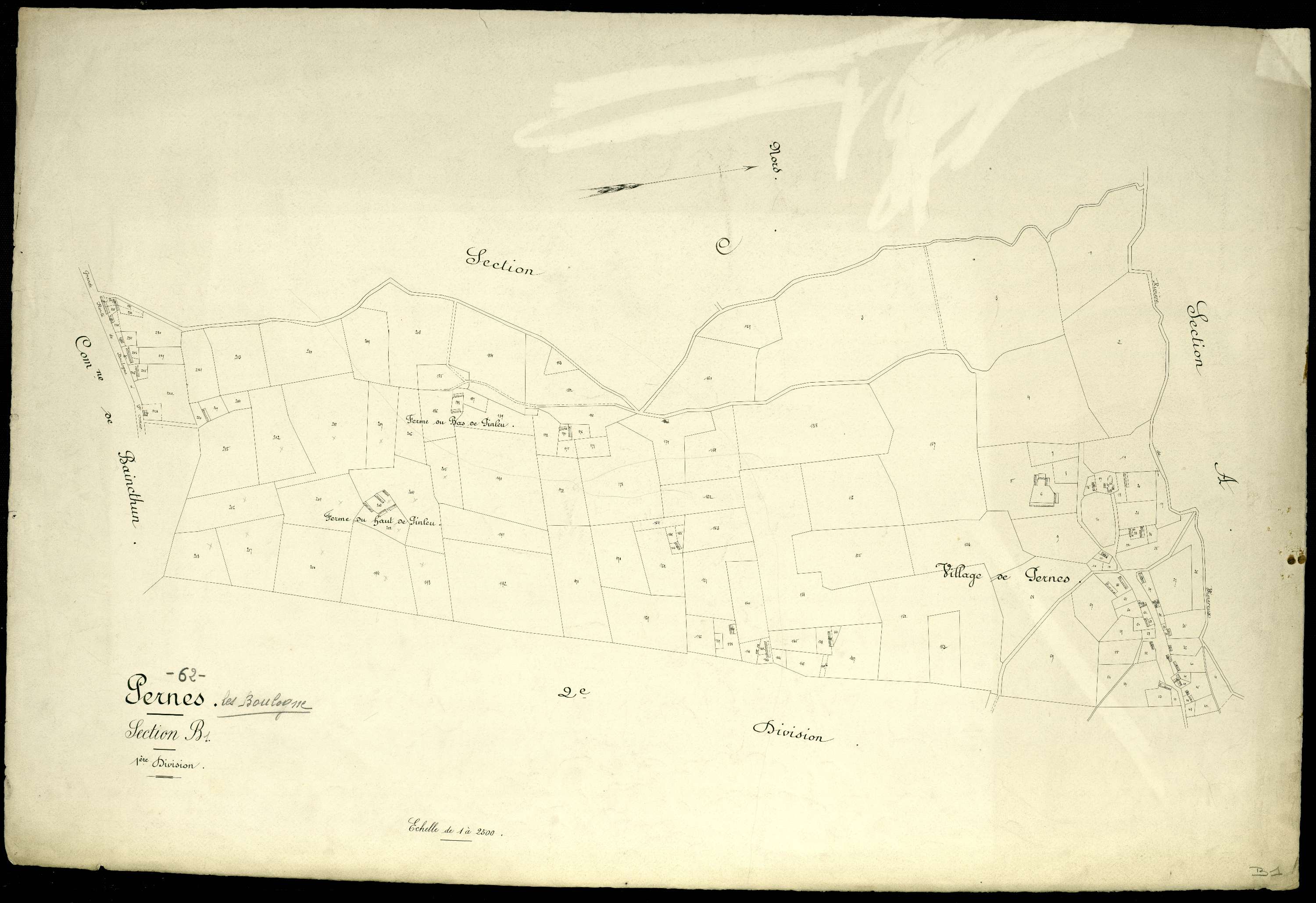 Pernes - Section B, 1re feuille