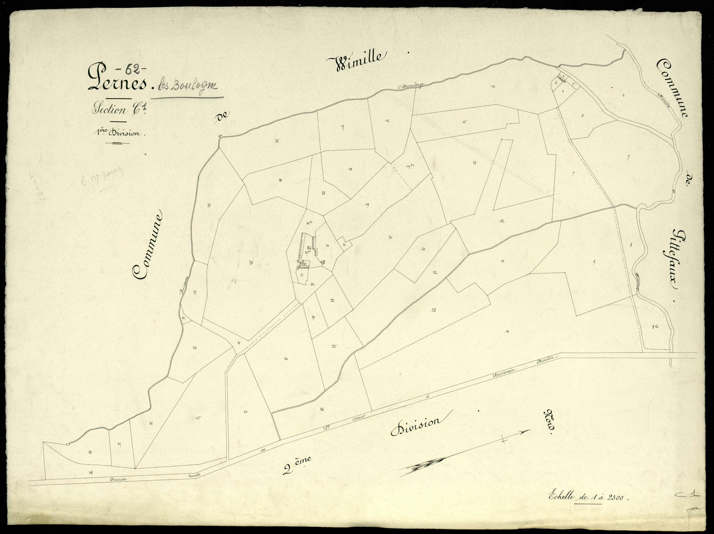 Pernes - Section C, 1re feuille