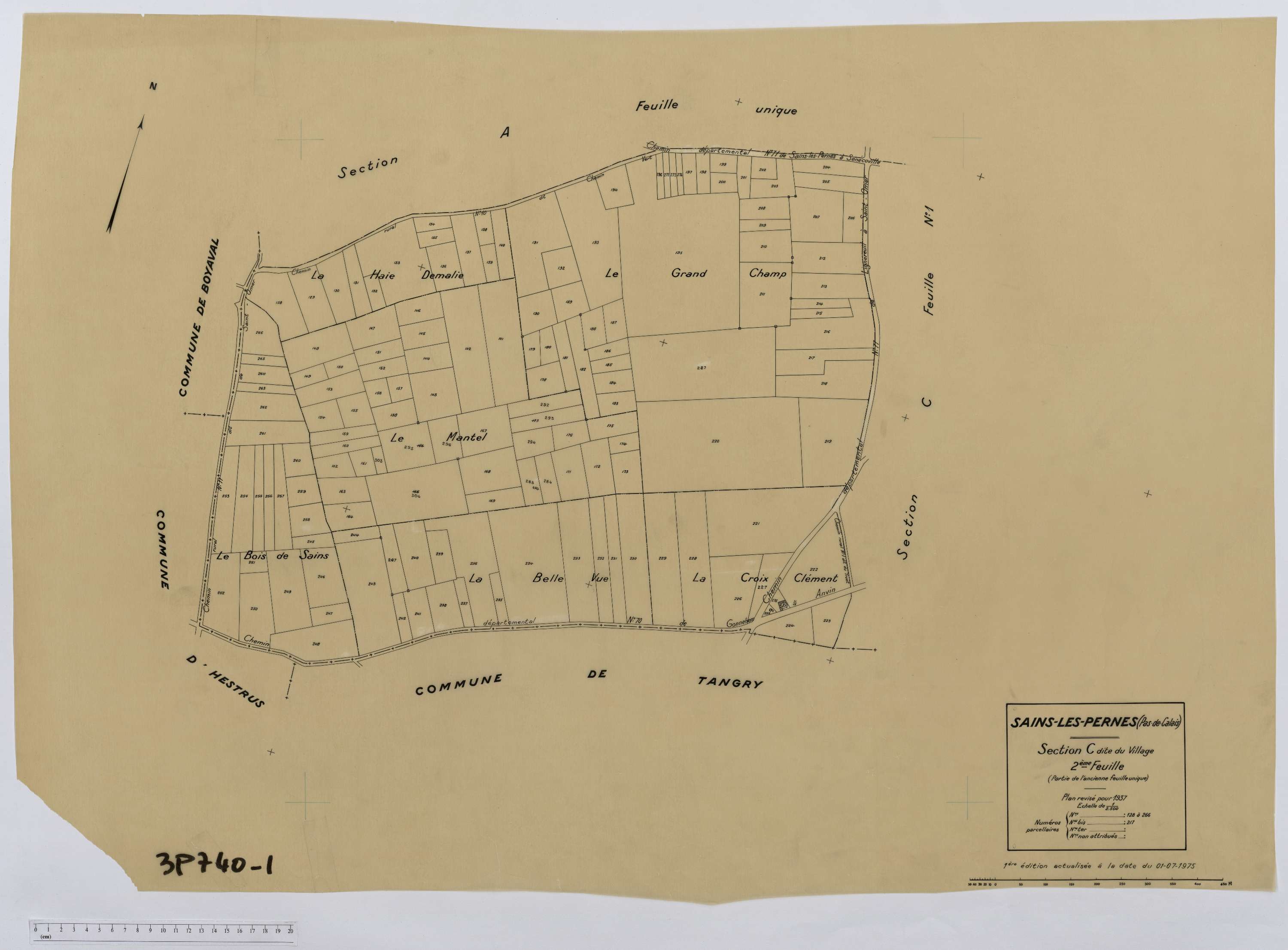Pernes - Section C, feuille 2.