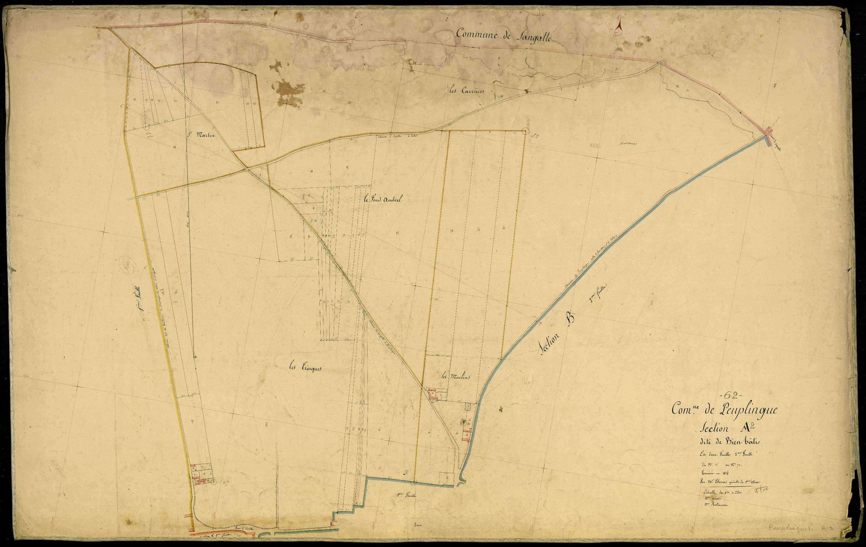 Peuplingues - Section A, 2e feuille