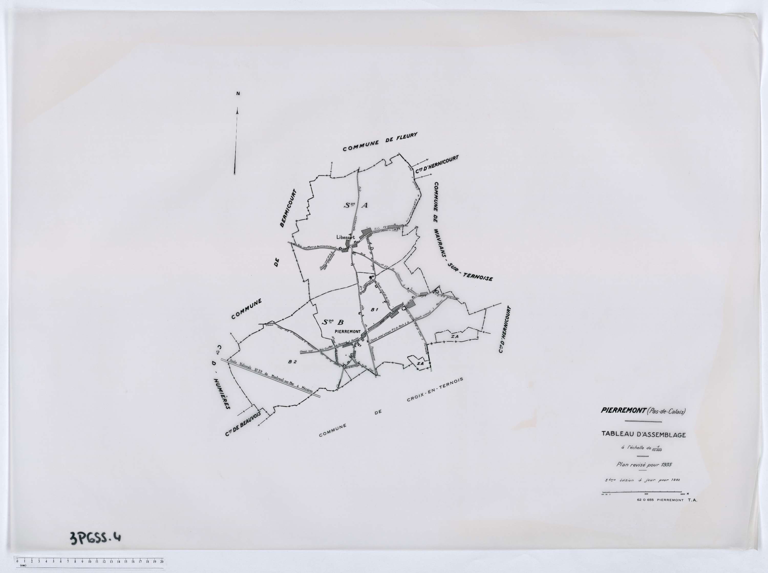 Pierremont - Tableau d'assemblage.