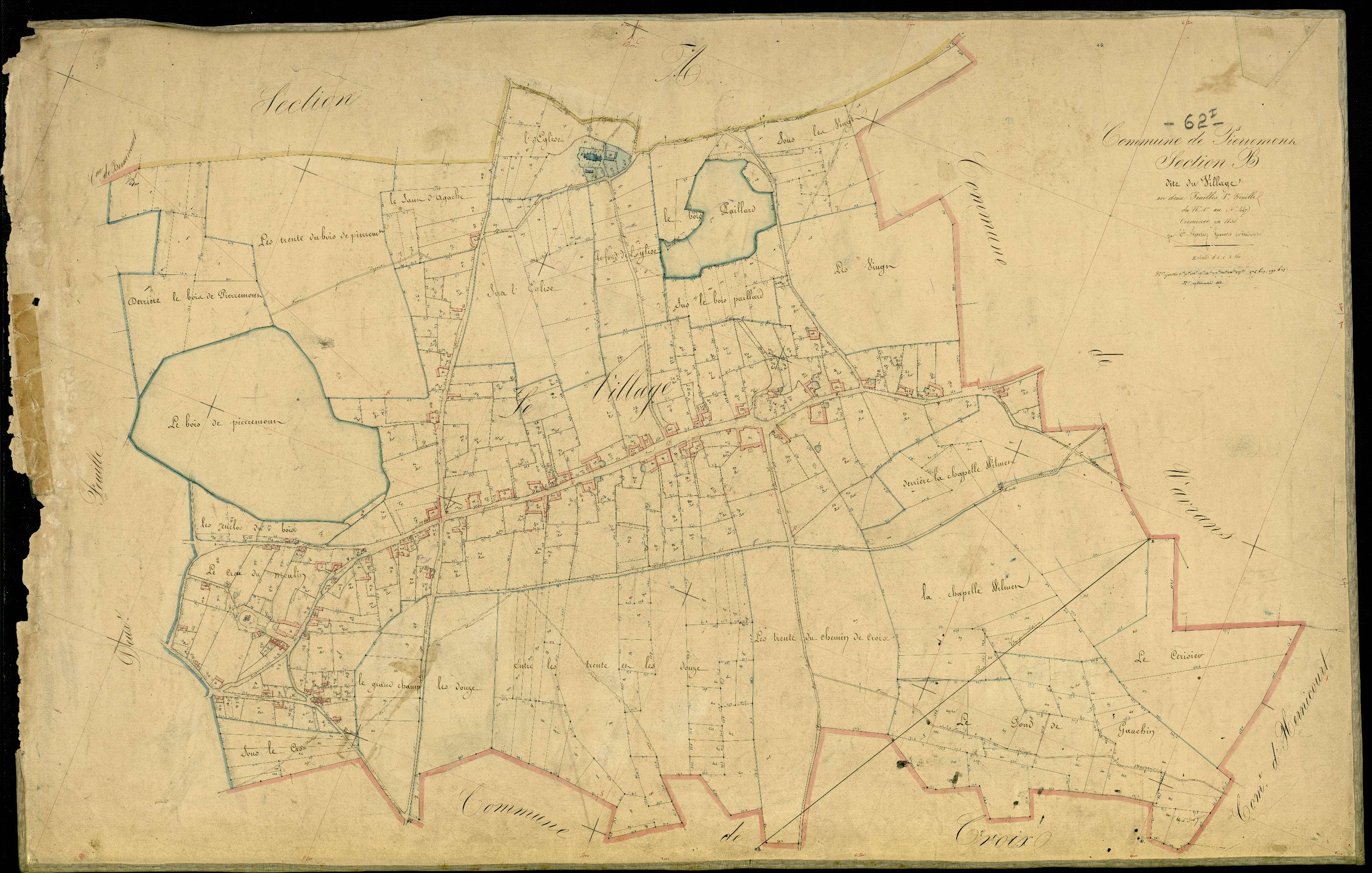 Pierremont - Section B, 1re feuille