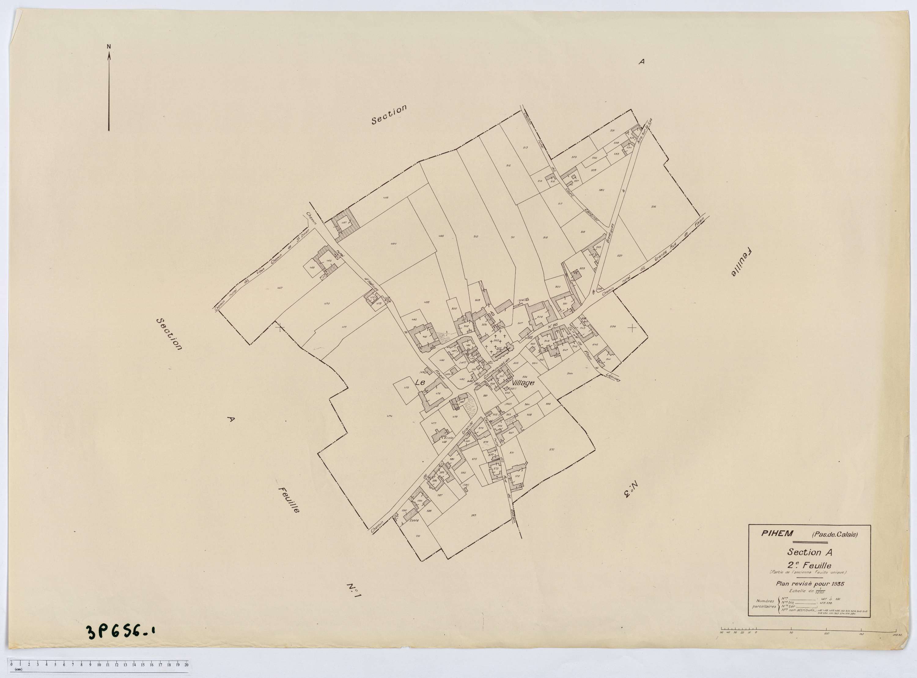 Pihem - Section A, feuille 2.