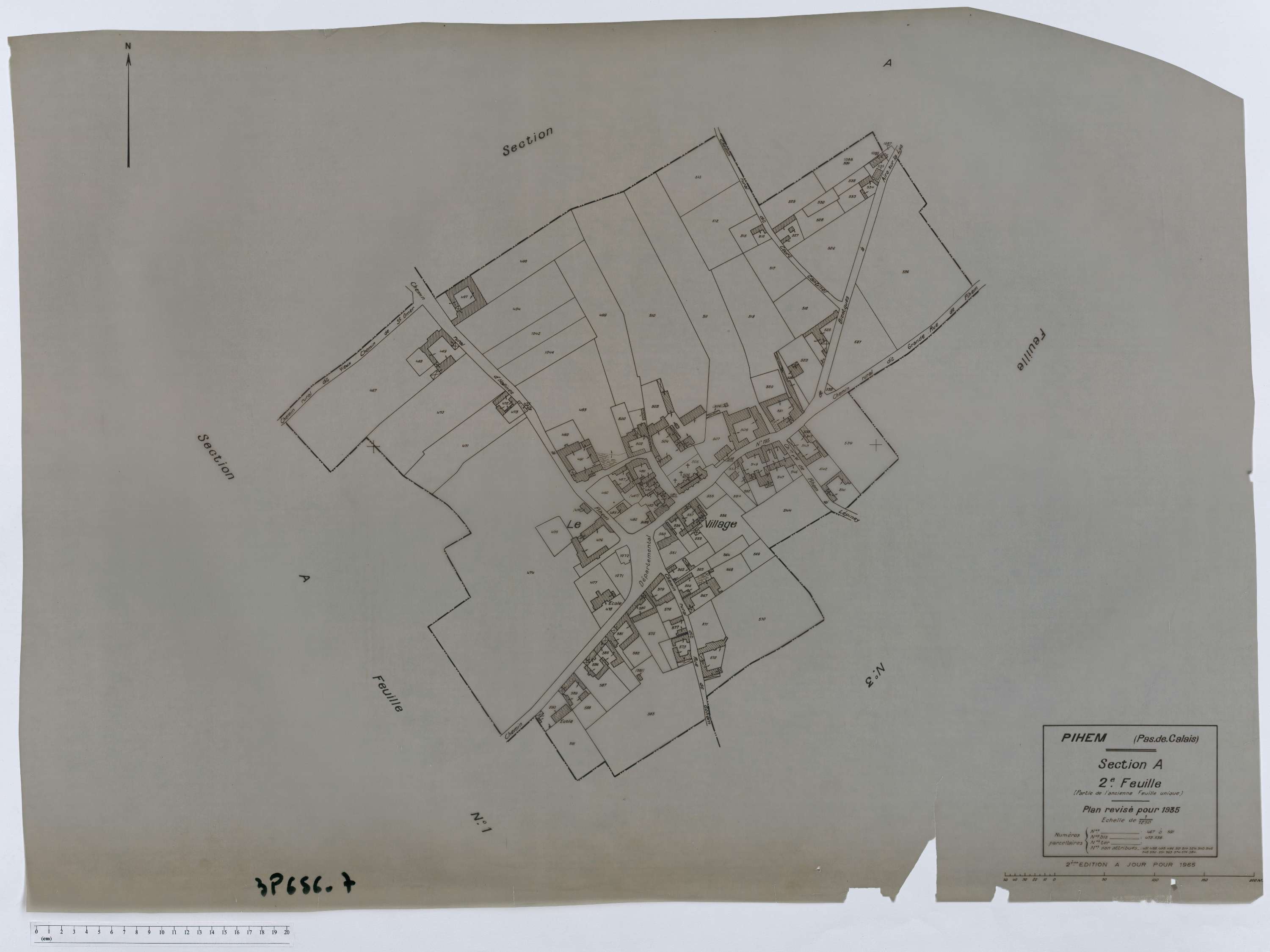 Pihem - Section A, feuille 2.