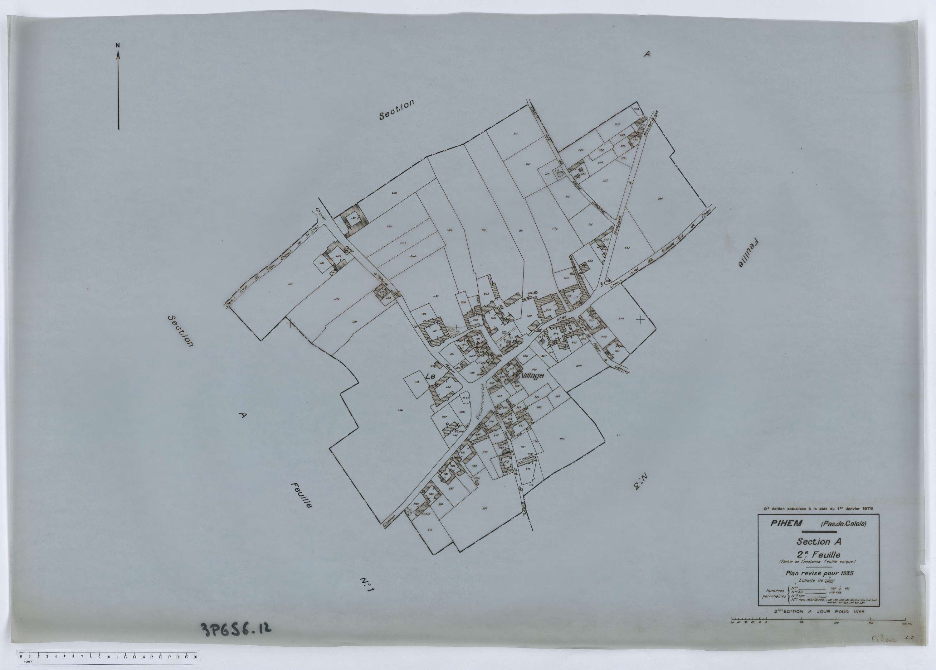 Pihem - Section A, feuille 2.