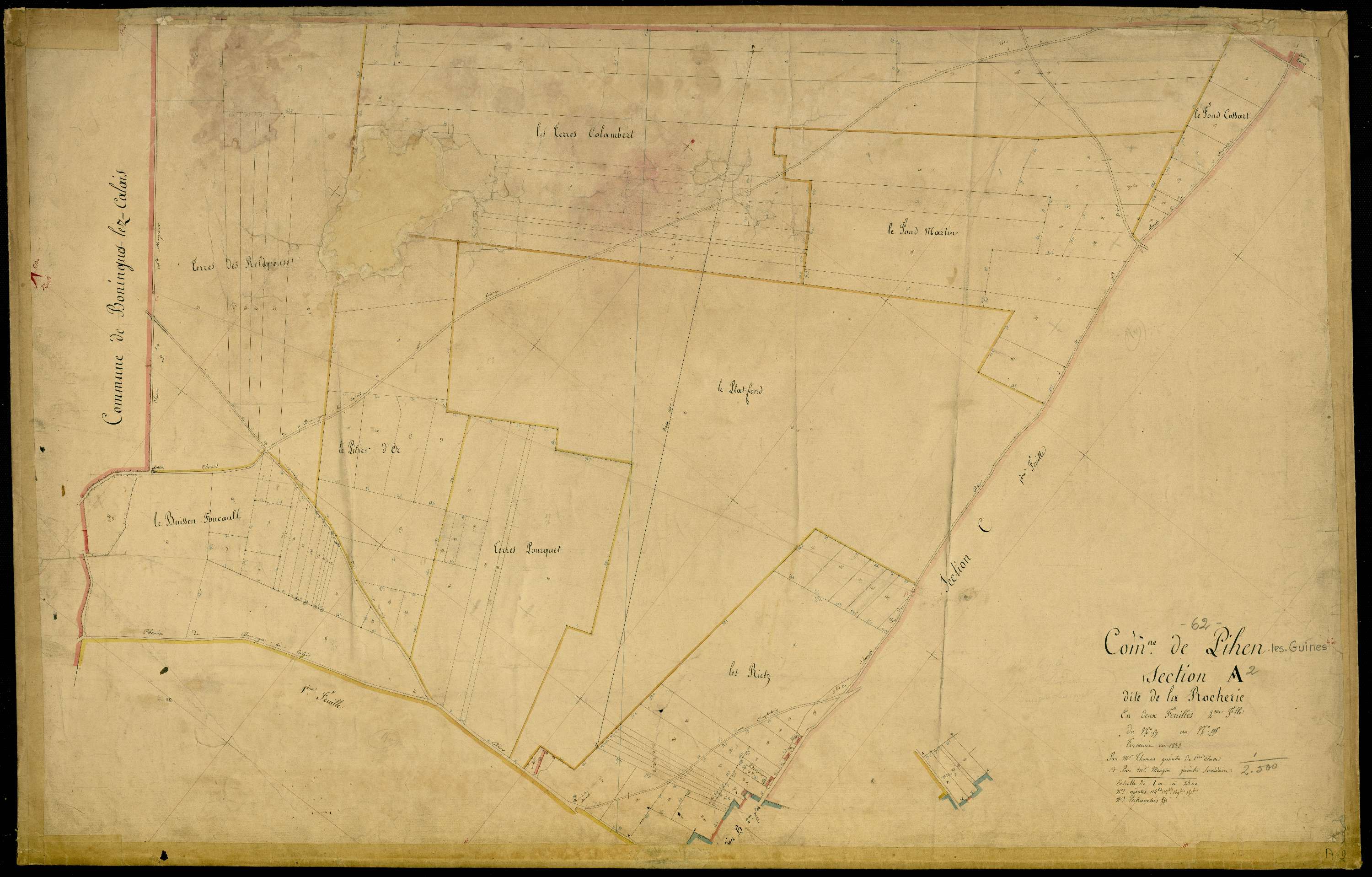 Pihen-lès-Guînes - Section A, 2e feuille