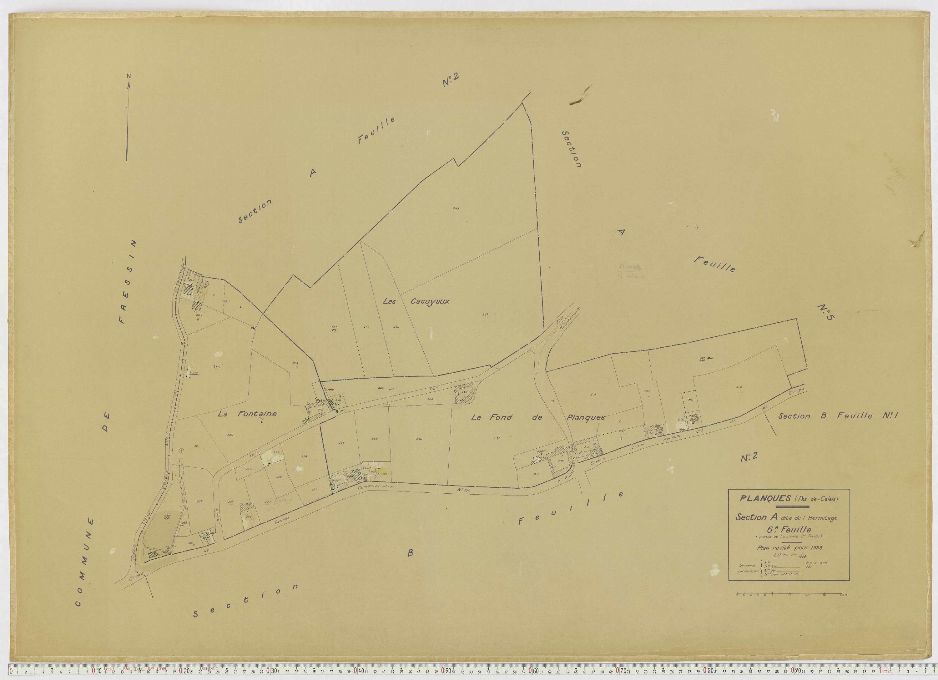 Planques - Section A, feuille 6.