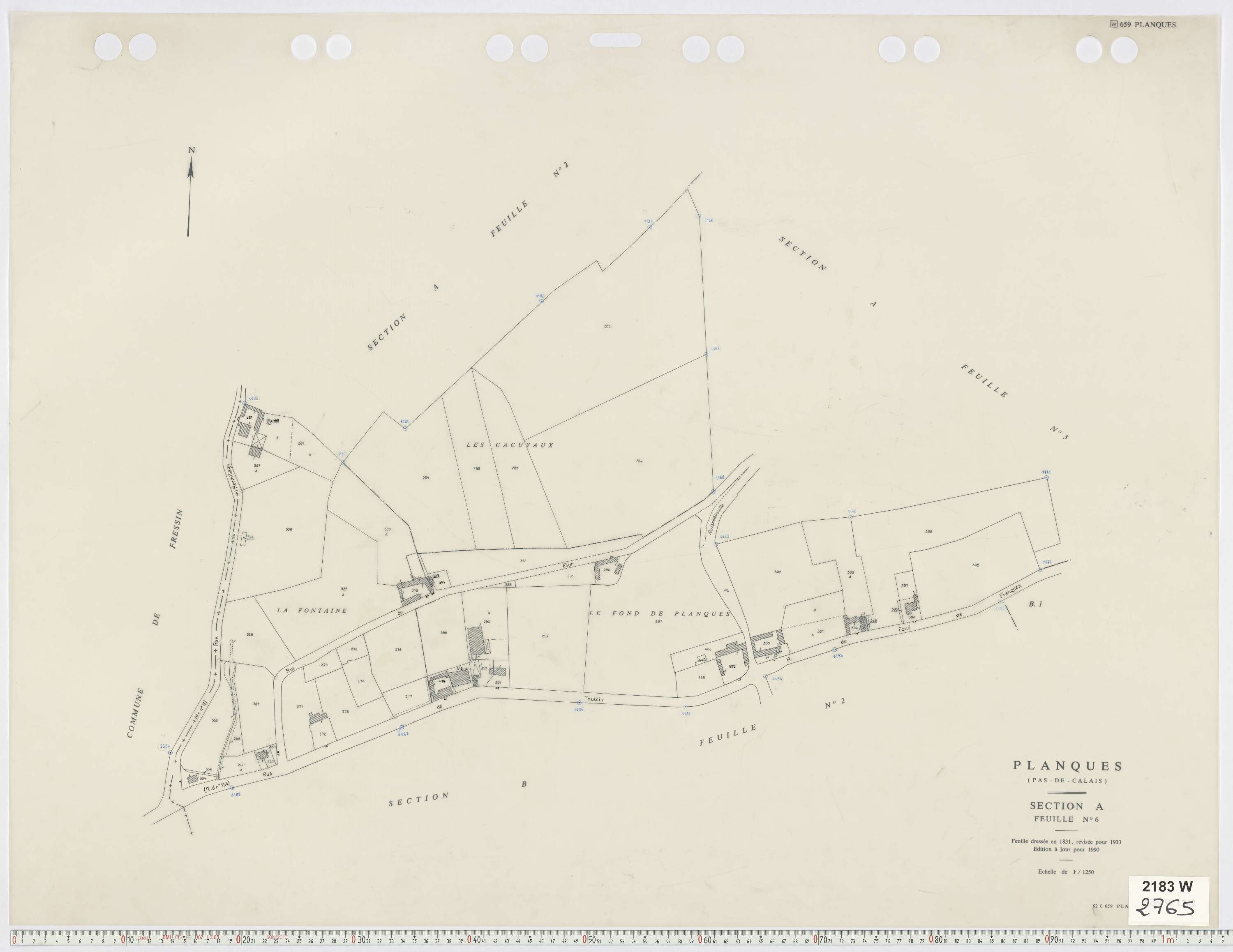 Planques - Section A, feuille 6.