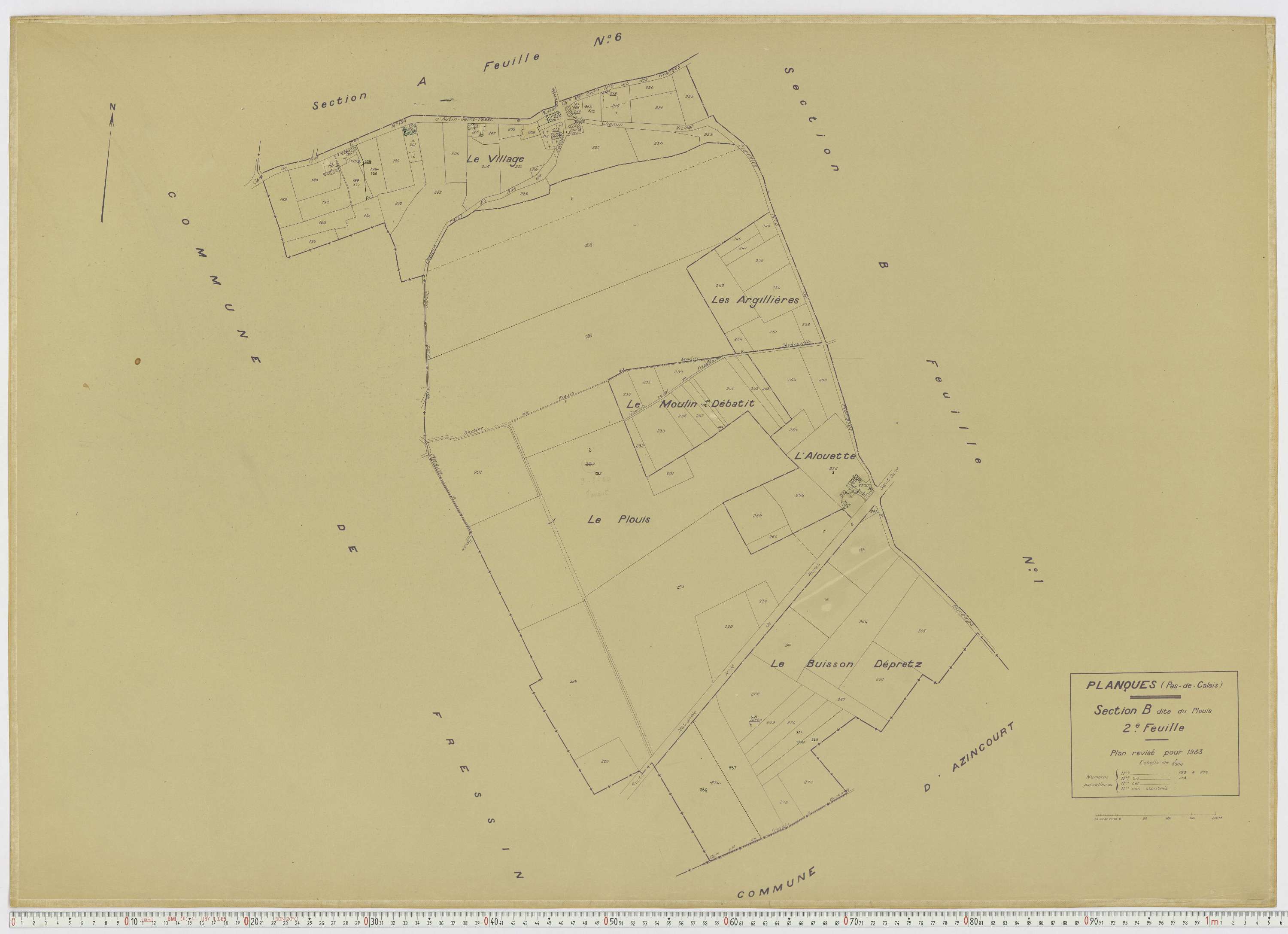 Planques - Section B, feuille 2.