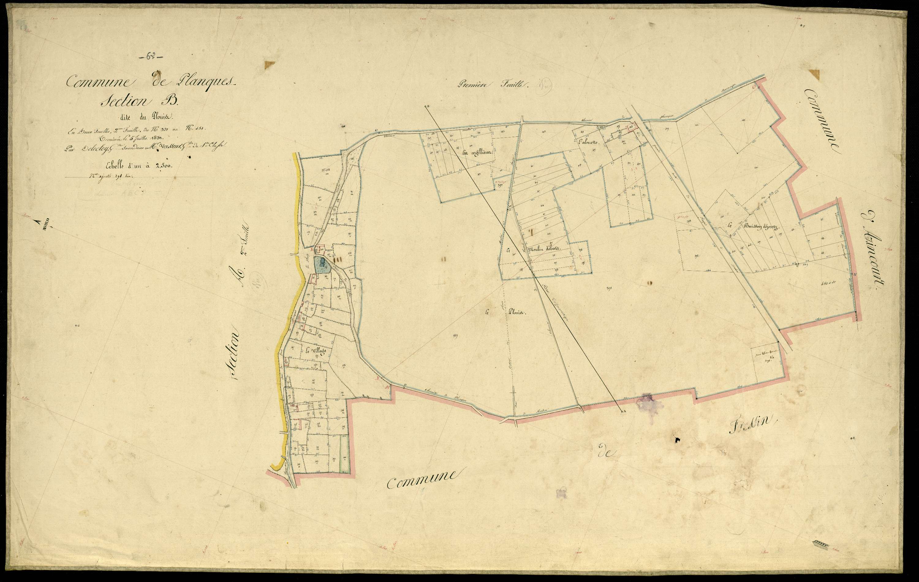 Planques - Section B, 2e feuille