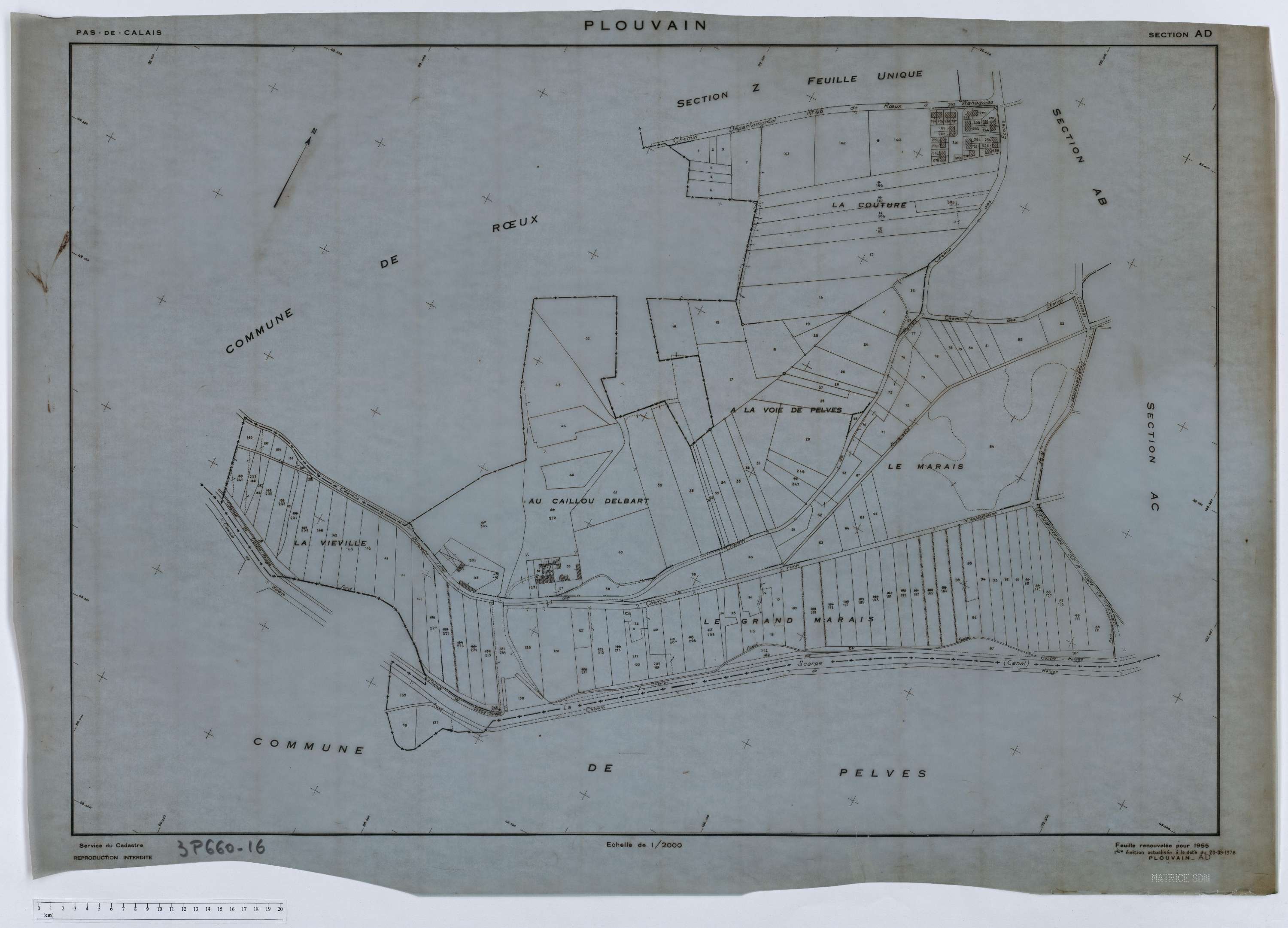 Plouvain - Section AD.