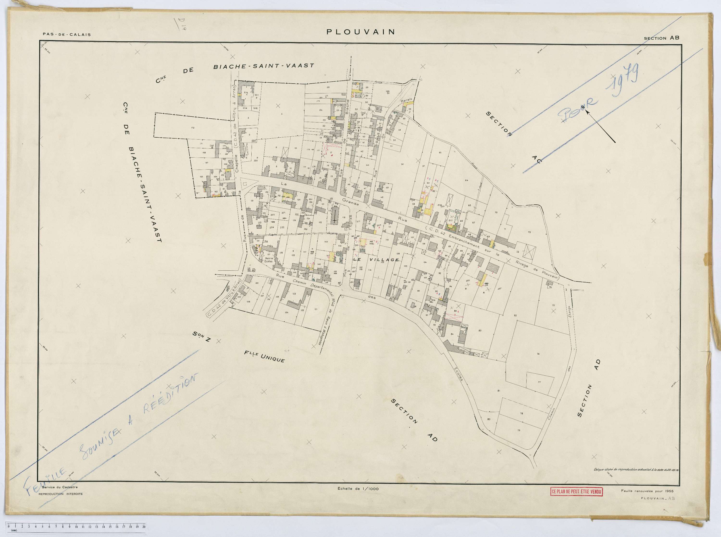Plouvain - Section AB.