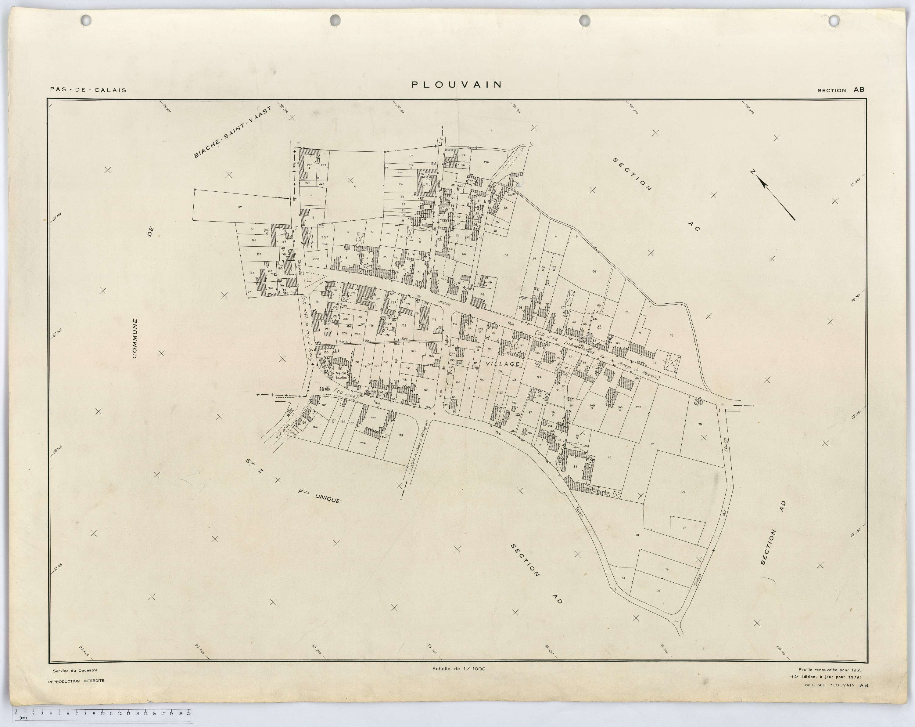 Plouvain - Section AB.