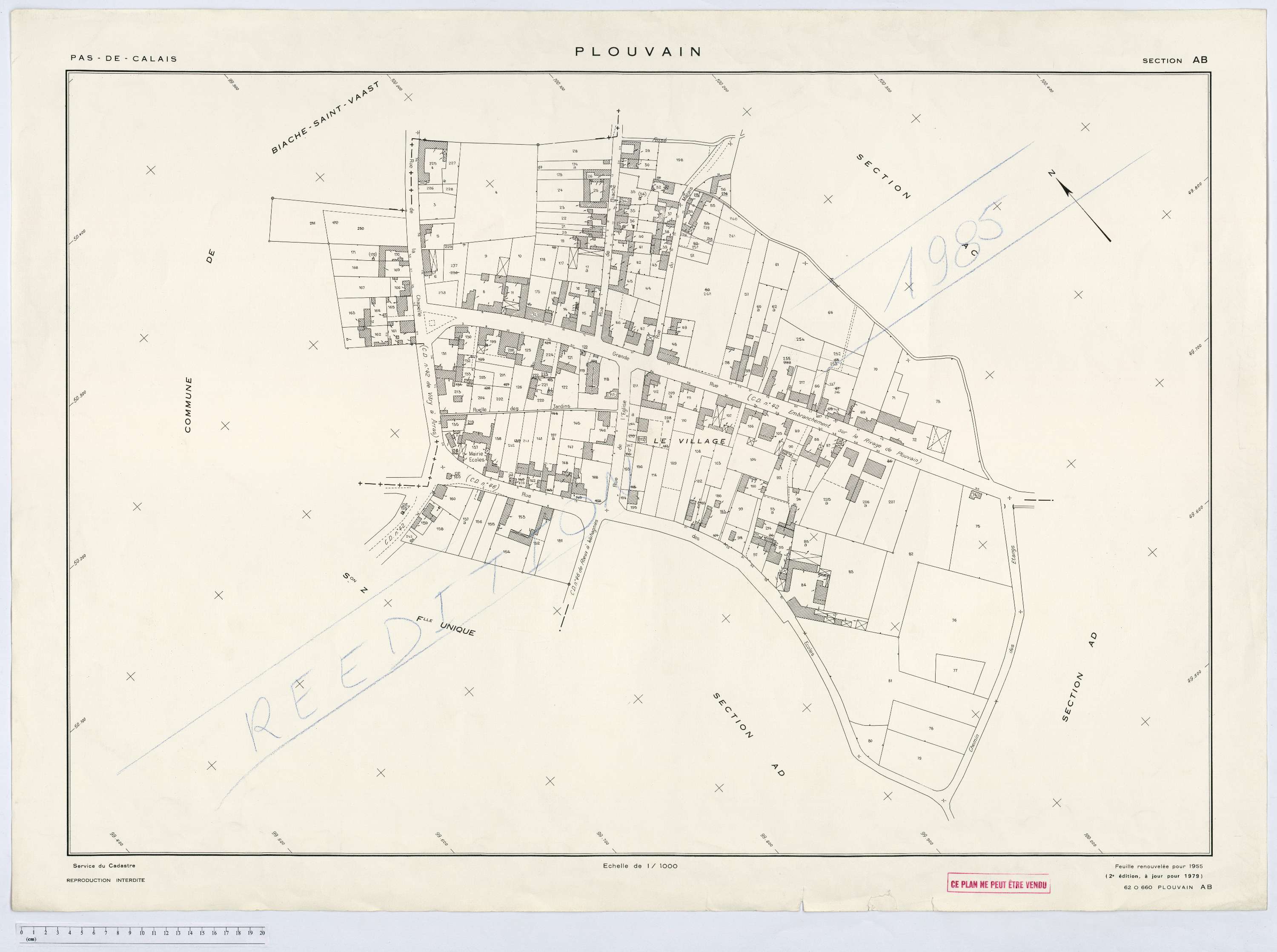 Plouvain - Section AB.